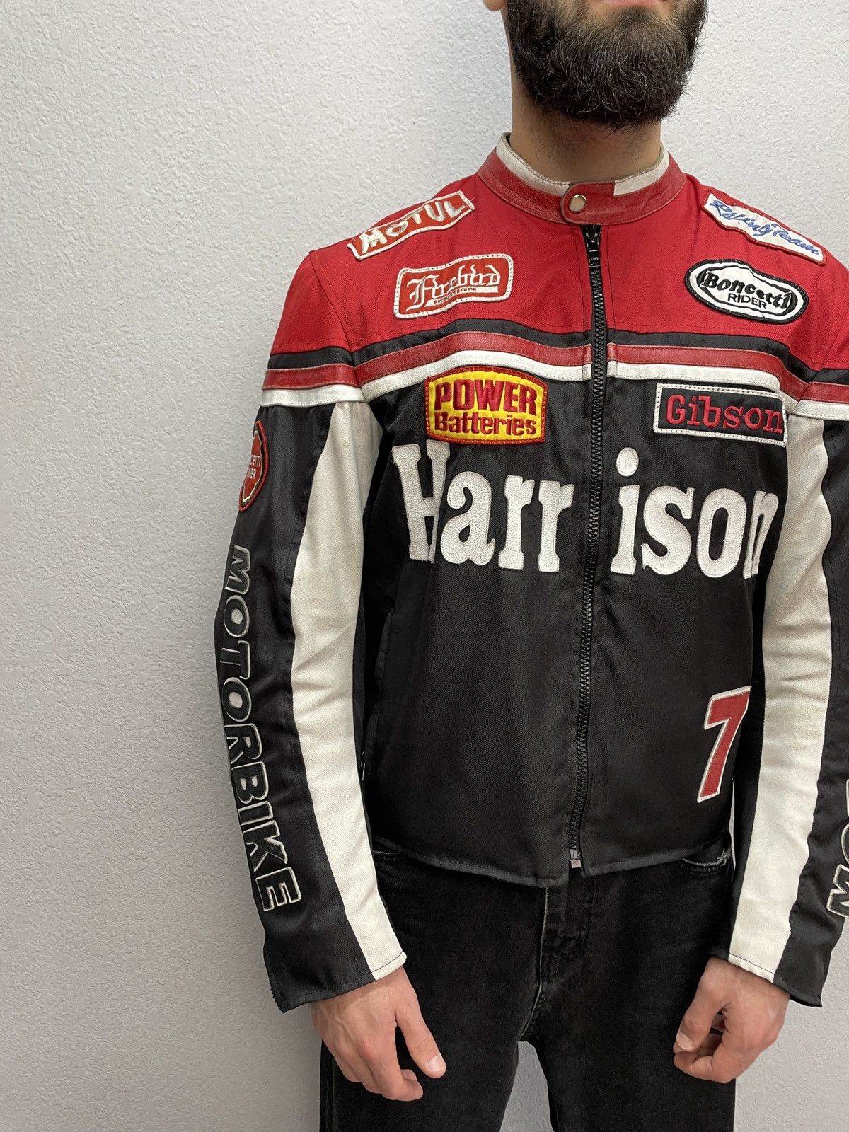 Other Harrison “Dark Devil” Racing Jacket — Nylon & Leather Hybrid Size US L / EU 52-54 / 3 - 4 Thumbnail