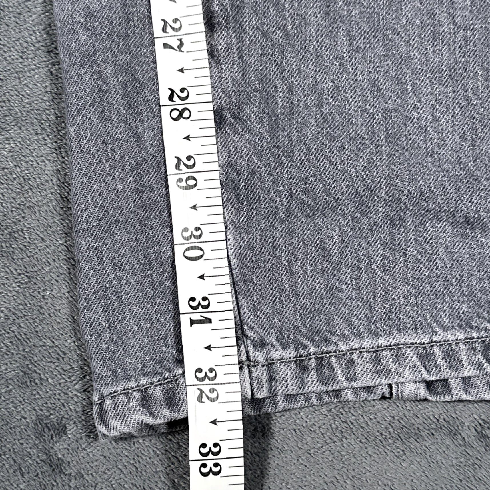 Vintage We The Free Jeans 28 Gray High Rise Straight 100% Cotton Denim Wide Leg Womens Size 28" / US 6 / IT 42 - 6 Thumbnail