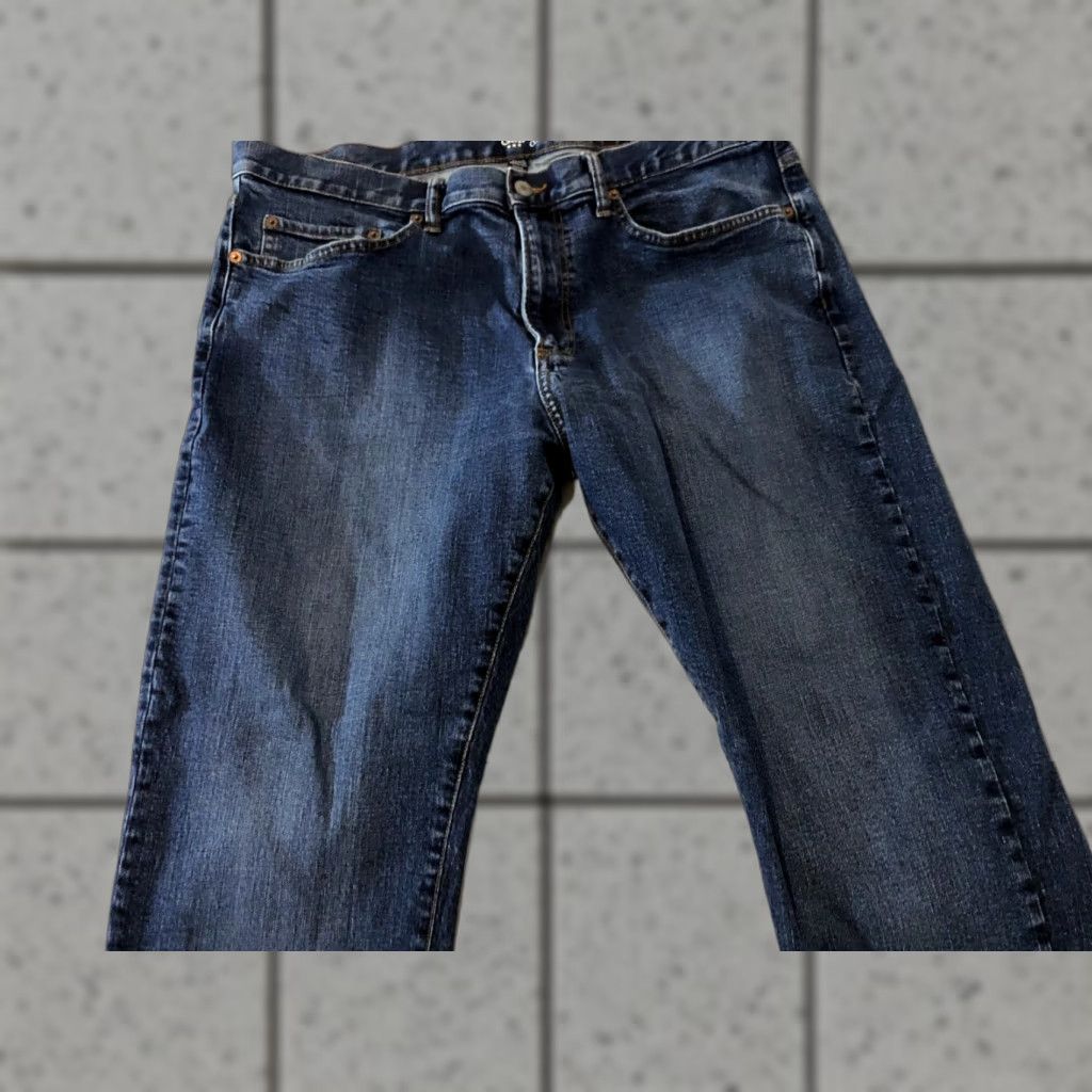 Gap Mens Gap Jeans 38x30 Slim Straight Denim Pants Stretch 40x30 Blue Jeans Regular Fit Mens Size US 38 / EU 54 - 1 Thumbnail
