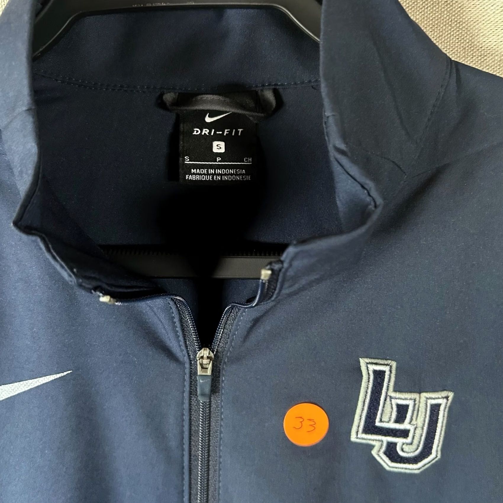 Nike Nike Dri-Fit Liberty University LU Mens Small Navy Blue Full Zip Track Jacket Size US S / EU 44-46 / 1 - 3 Thumbnail