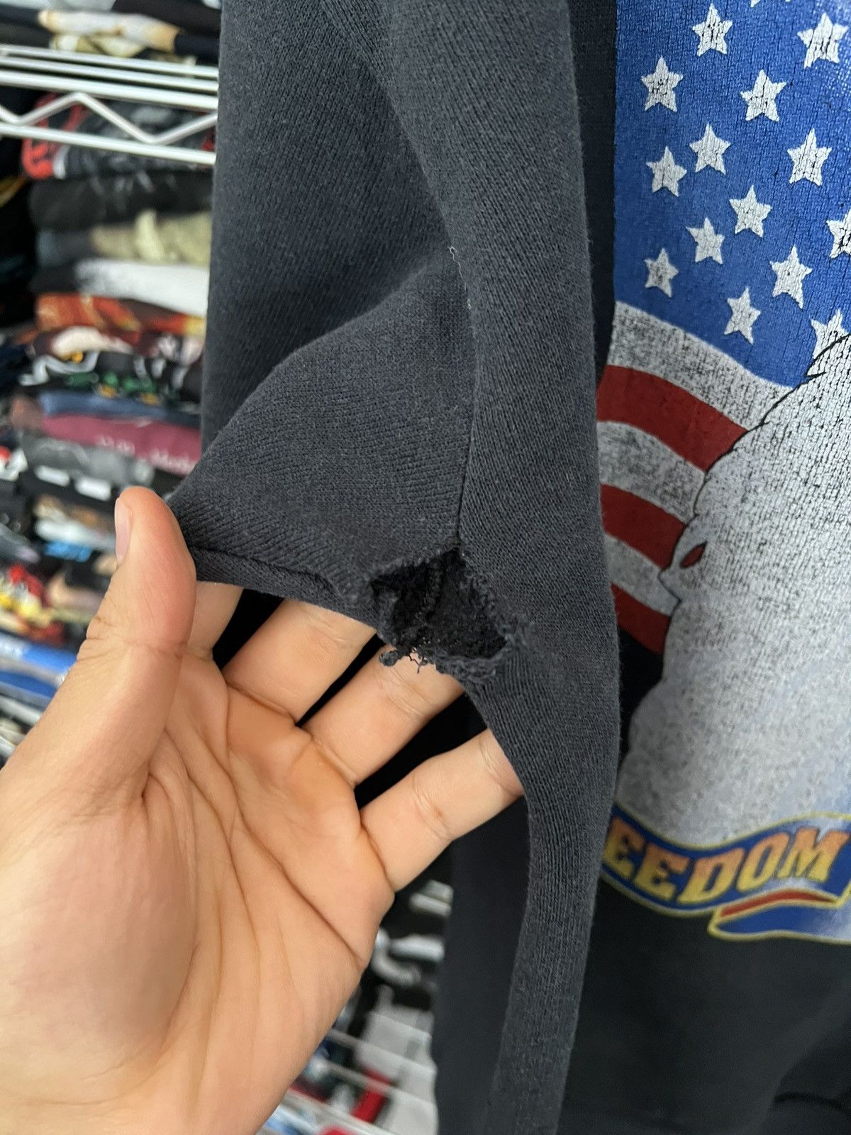 Harley Davidson 90s Freedom & Glory Eagle USA Flag Crewneck Size US XL / EU 56 / 4 - 5 Thumbnail