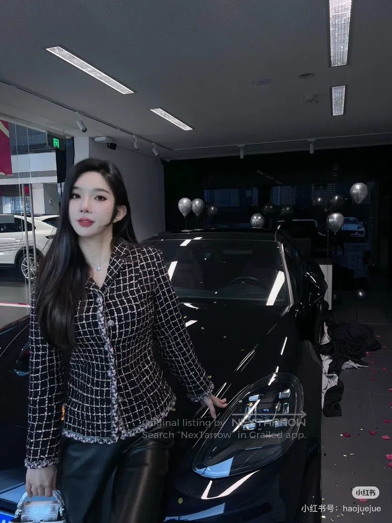Chanel Chanel 23k show black pink plaid petal rolled edge flower Size XS / US 0-2 / IT 36-38 - 3 Thumbnail