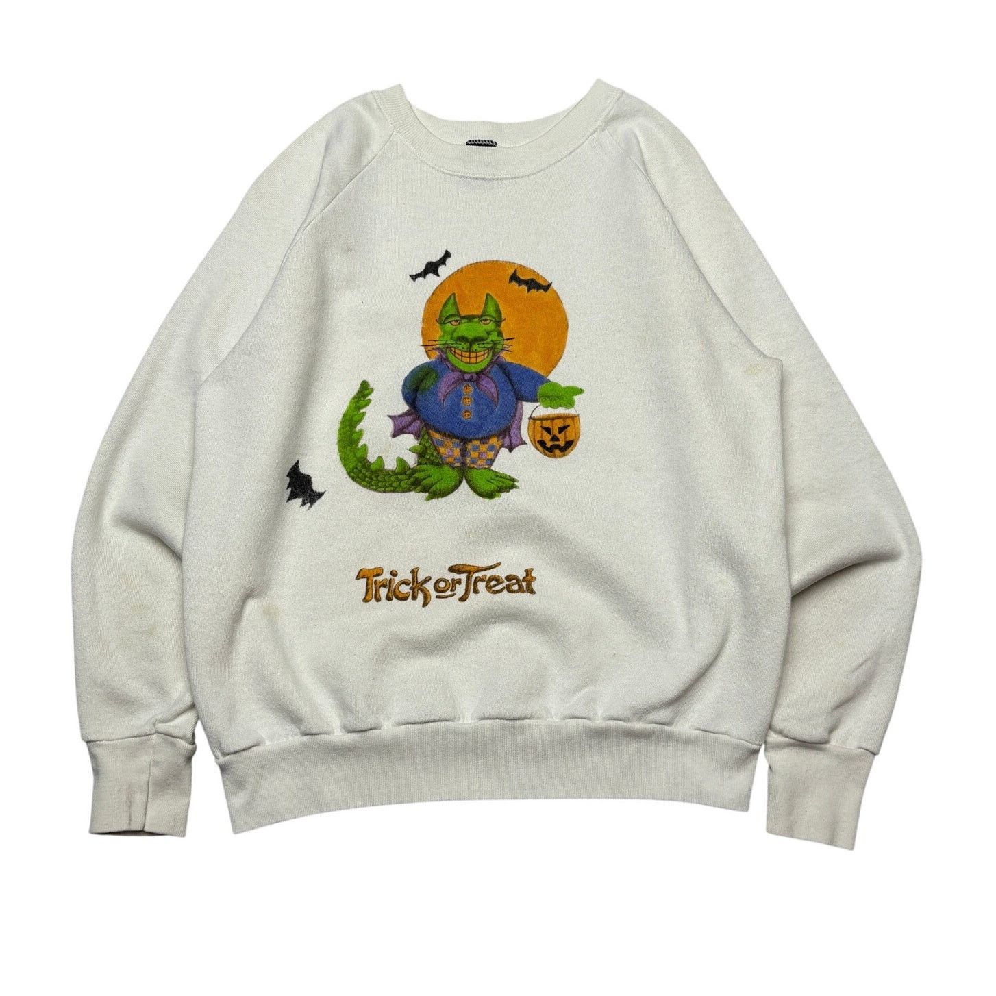 Vintage Vintage 80s Trick Or Treat Halloween Sweatshirt Small Size US S / EU 44-46 / 1 - 1 Thumbnail