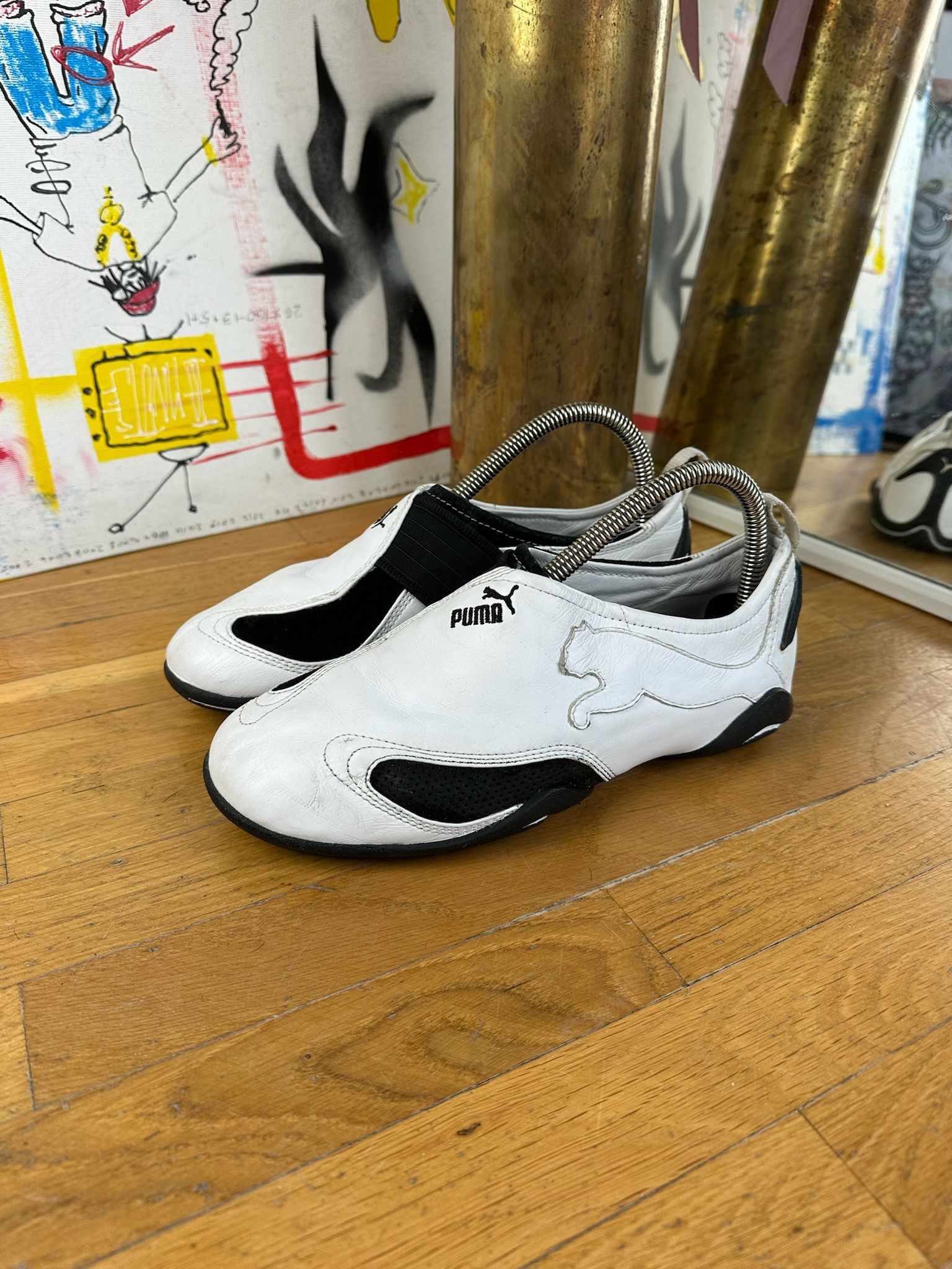 Puma Vintage 2000s Puma Ripple Slip-On Sneakers Size US 6.5 / IT 36.5 - 12 Thumbnail