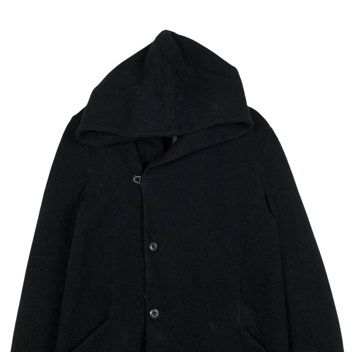 Kazuyuki Kumagai Attachment 🔥WOOL LONG JACKET HOODIE BONDAGE DESIGN KAZUYUKI KUMAGAI Size US M / EU 48-50 / 2 - 5 Thumbnail