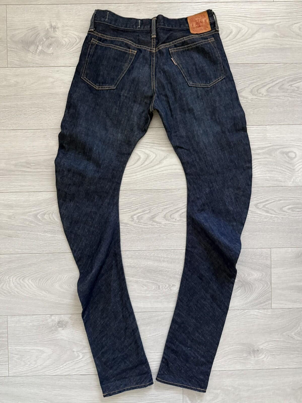 Kapital Kapital Banana Leg Indigo Blue Stacked Denim Jeans Size 30 Size US 30 / EU 46 - 6 Thumbnail