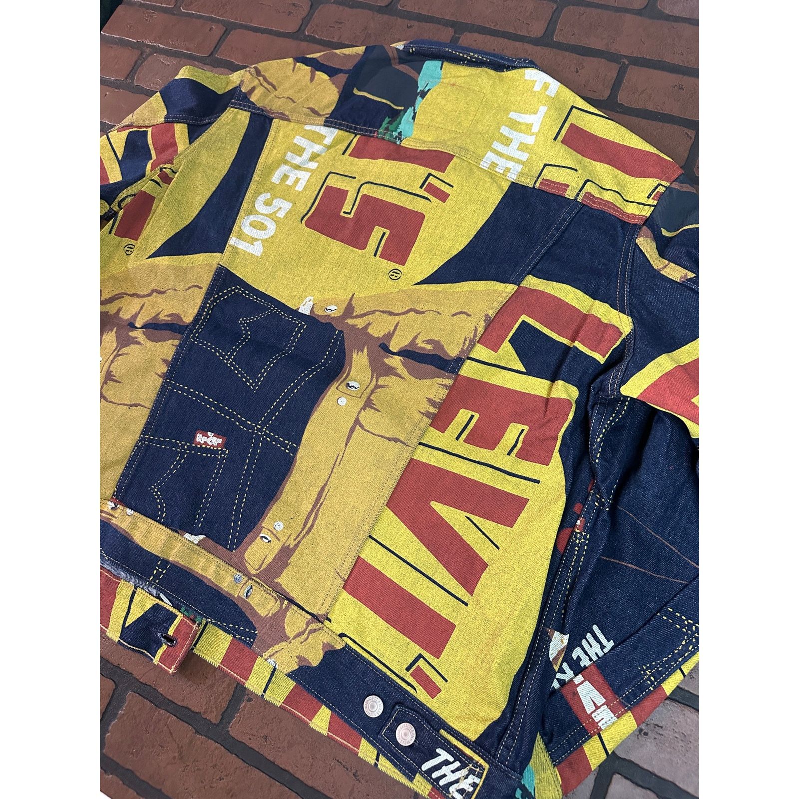 Levi's Levi's Graphic Denim Jacket Size US XL / EU 56 / 4 - 6 Thumbnail
