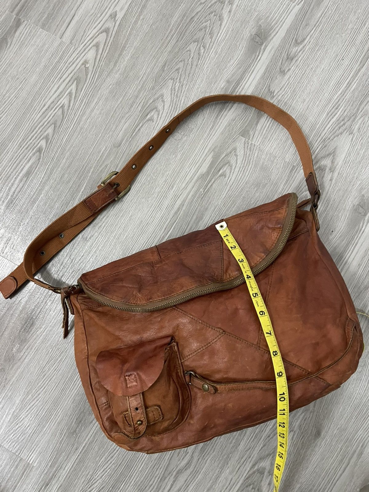 And A × Genuine Leather × Japanese Brand Leather Messenger Crossbody bag Size ONE SIZE - 11 Thumbnail