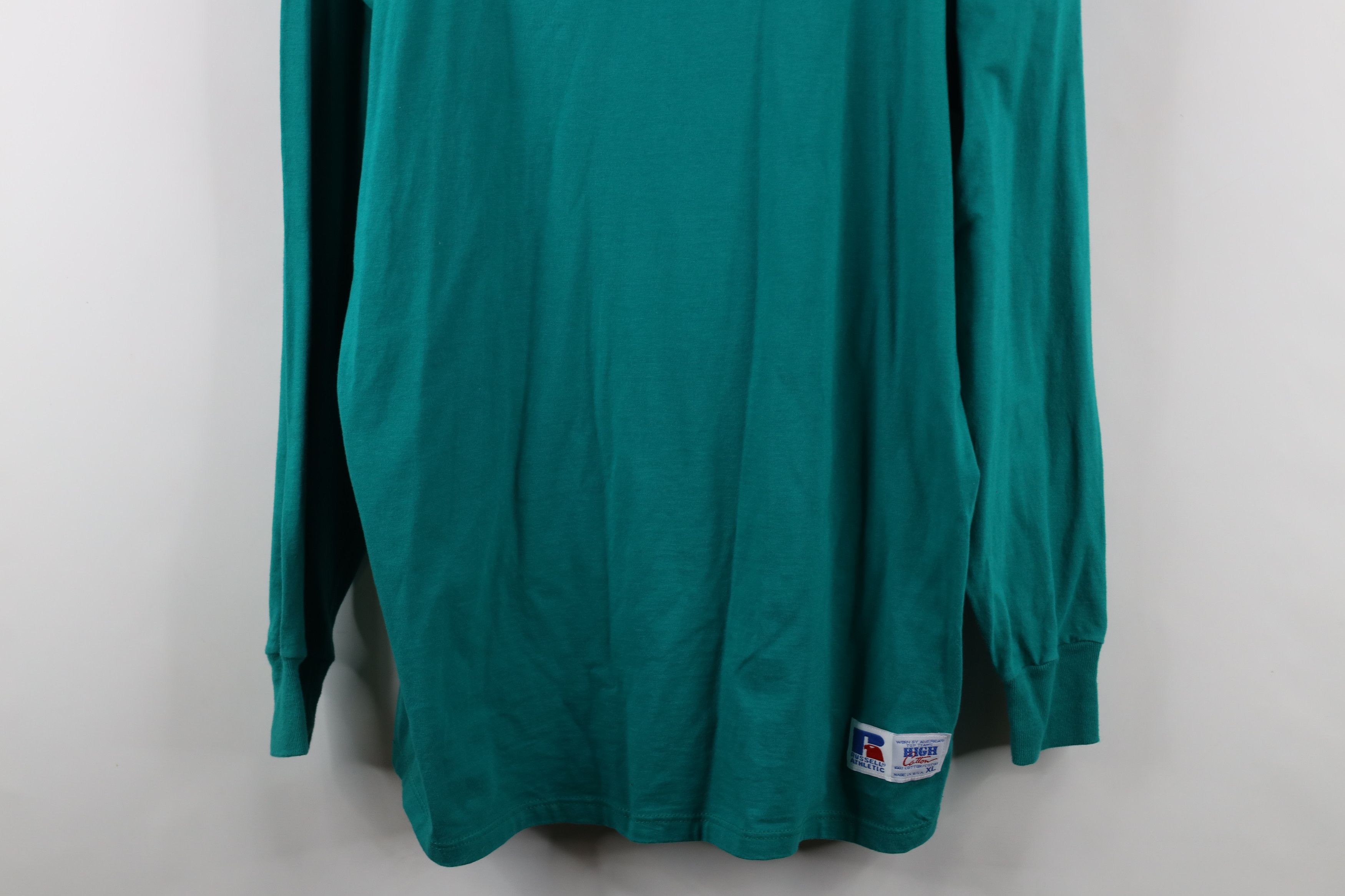 Russell Athletic × Vintage Vintage 90s Russell Athletic Long Sleeve T-Shirt Cotton USA Size US XL / EU 56 / 4 - 3 Thumbnail