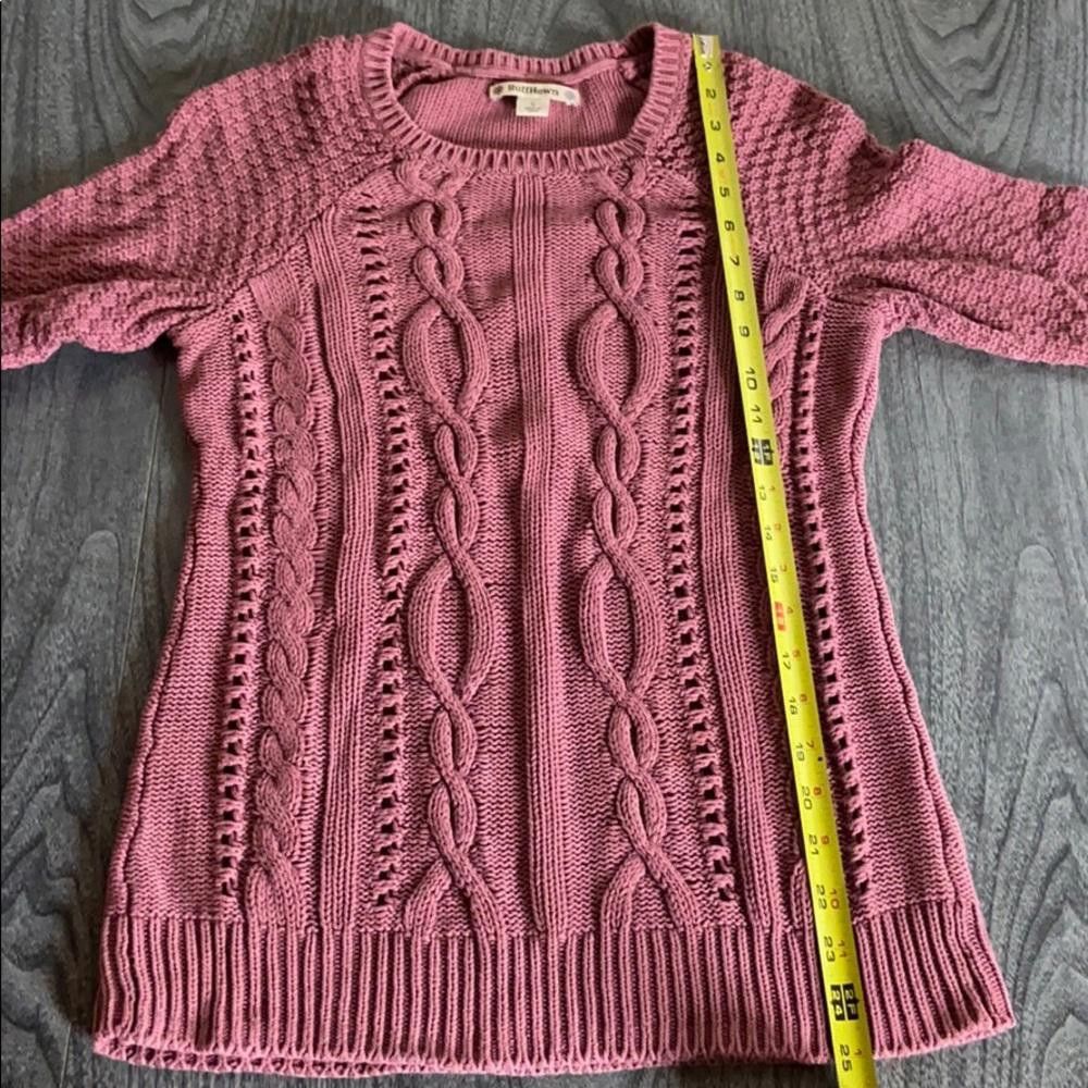 Designer Ruff Hewn Cable-knit Sweater Mauve / Pink, Small Size S / US 4 / IT 40 - 9 Thumbnail