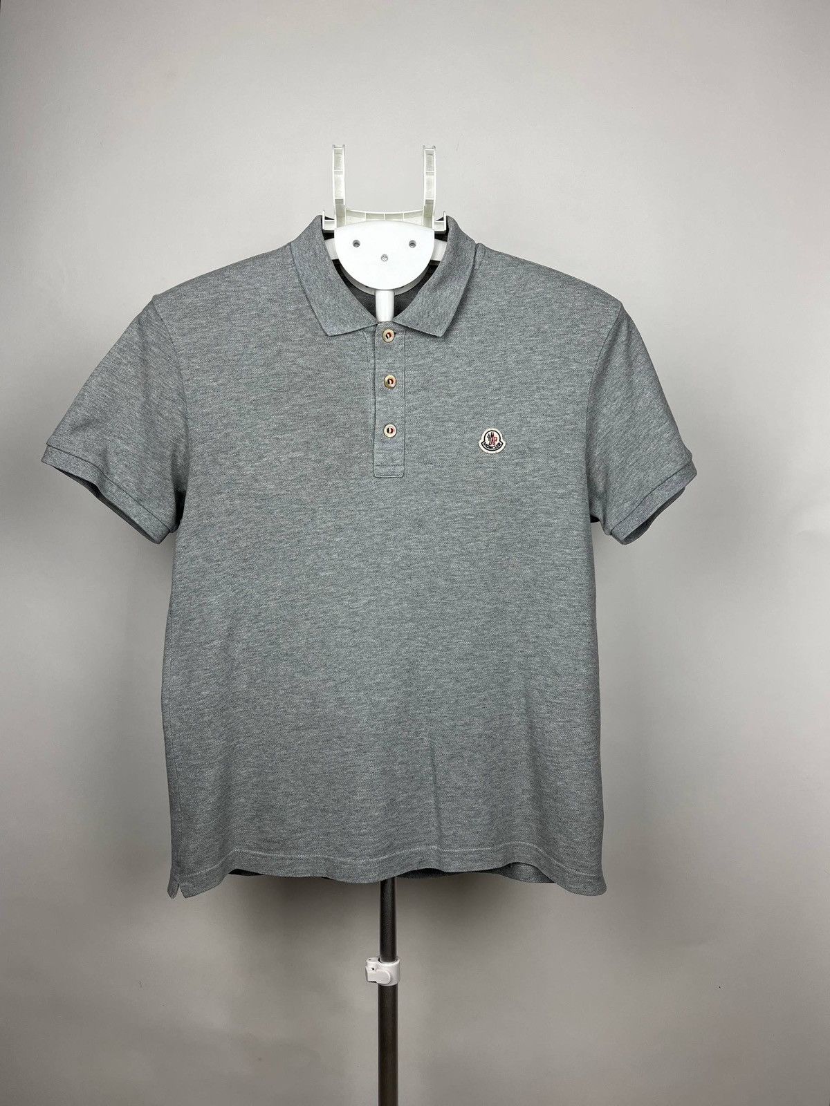 Moncler Maglia Polo Manica Corta Shirt Logo Patch Size US M / EU 48-50 / 2 - 2 Thumbnail