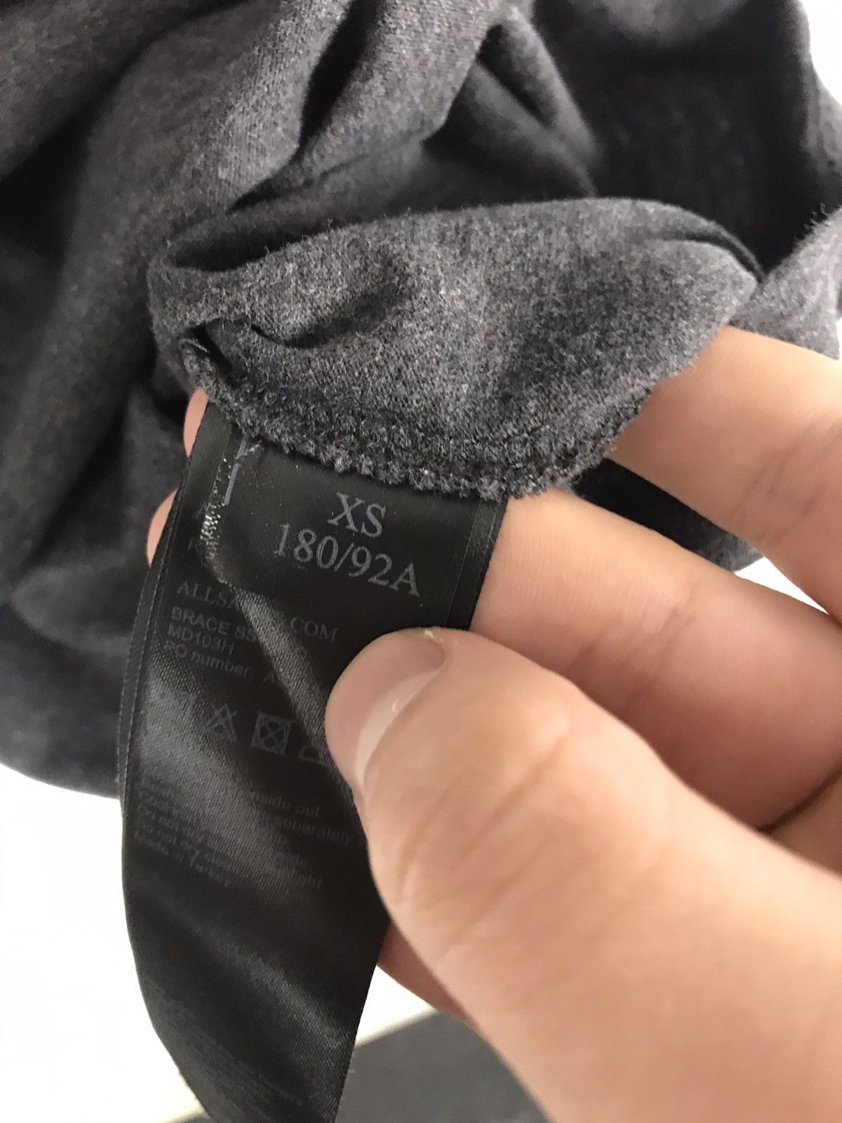 Allsaints Men’s S/46,Allsaints Grey Cotton Soft Polo,Poloshirt Size US S / EU 44-46 / 1 - 7 Thumbnail