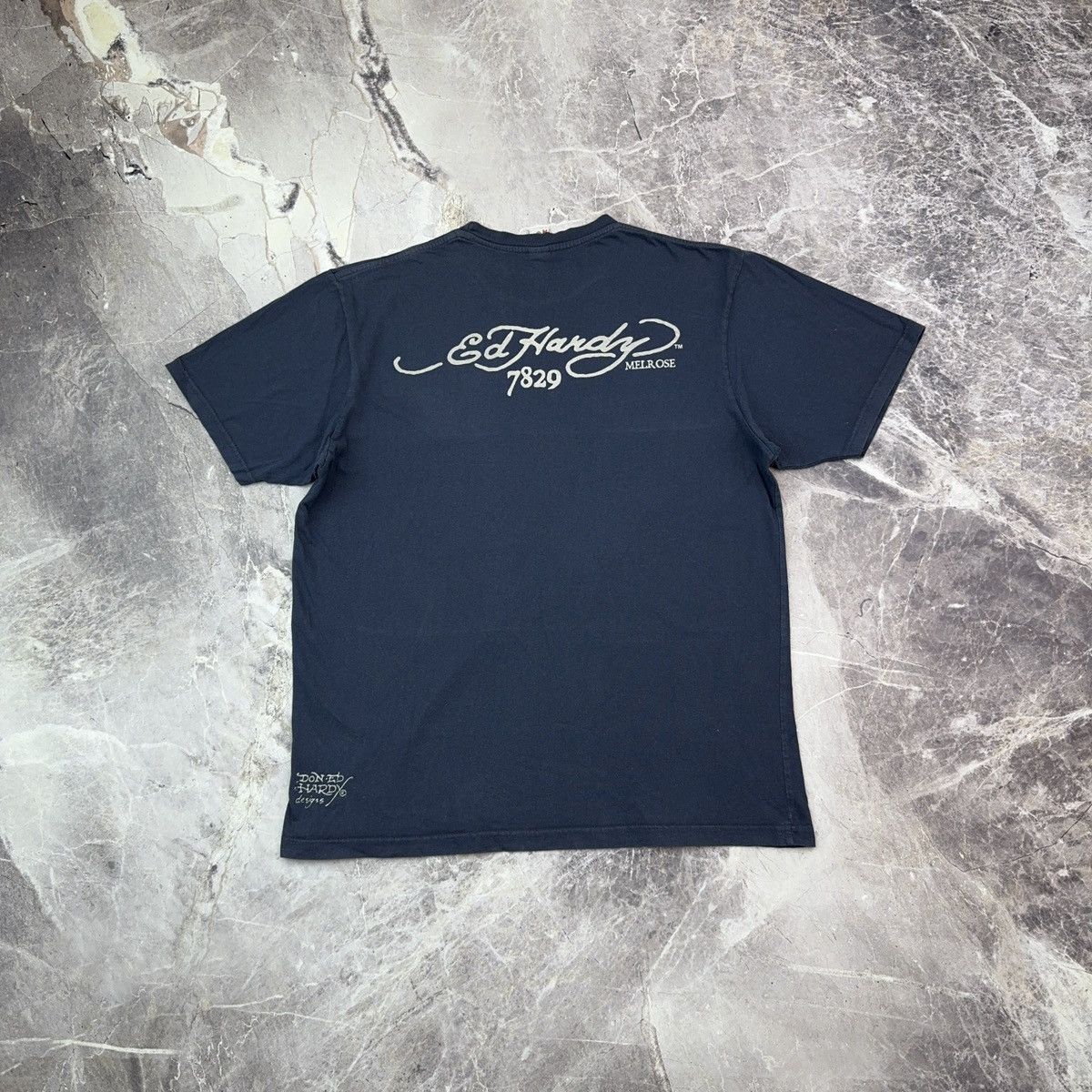 Christian Audigier × Ed Hardy Vintage Ed Hardy Christian Audigier T shirt Skeleton Dice Y2 Size US M / EU 48-50 / 2 - 9 Thumbnail