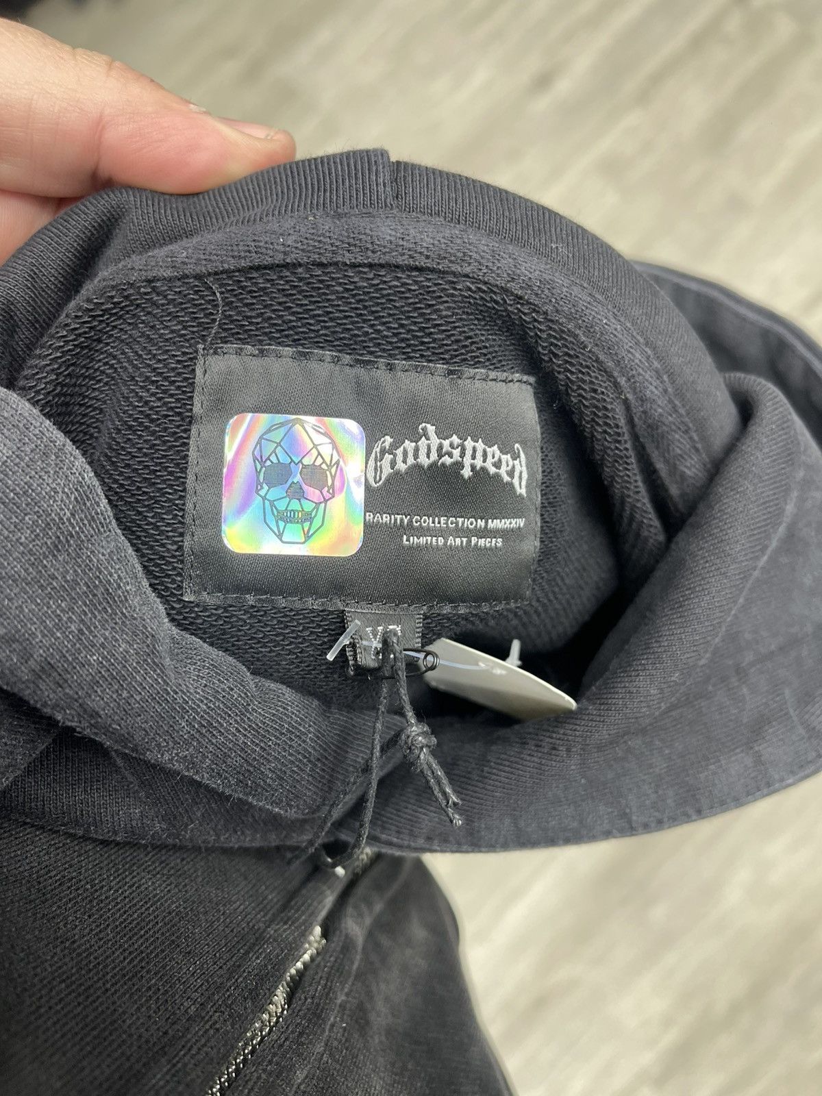 Godspeed Godspeed Overstimulation hoodie( black/Green) Size US XS / EU 42 / 0 - 3 Thumbnail