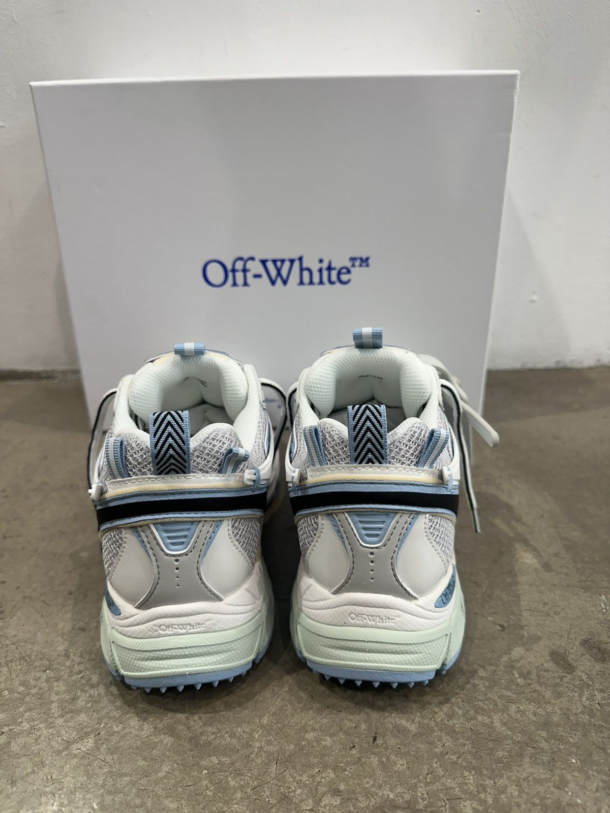 Off-White OFF-WHITE - Be Right Back Sneakers Light Blue Size US 10 / EU 43 - 5 Thumbnail