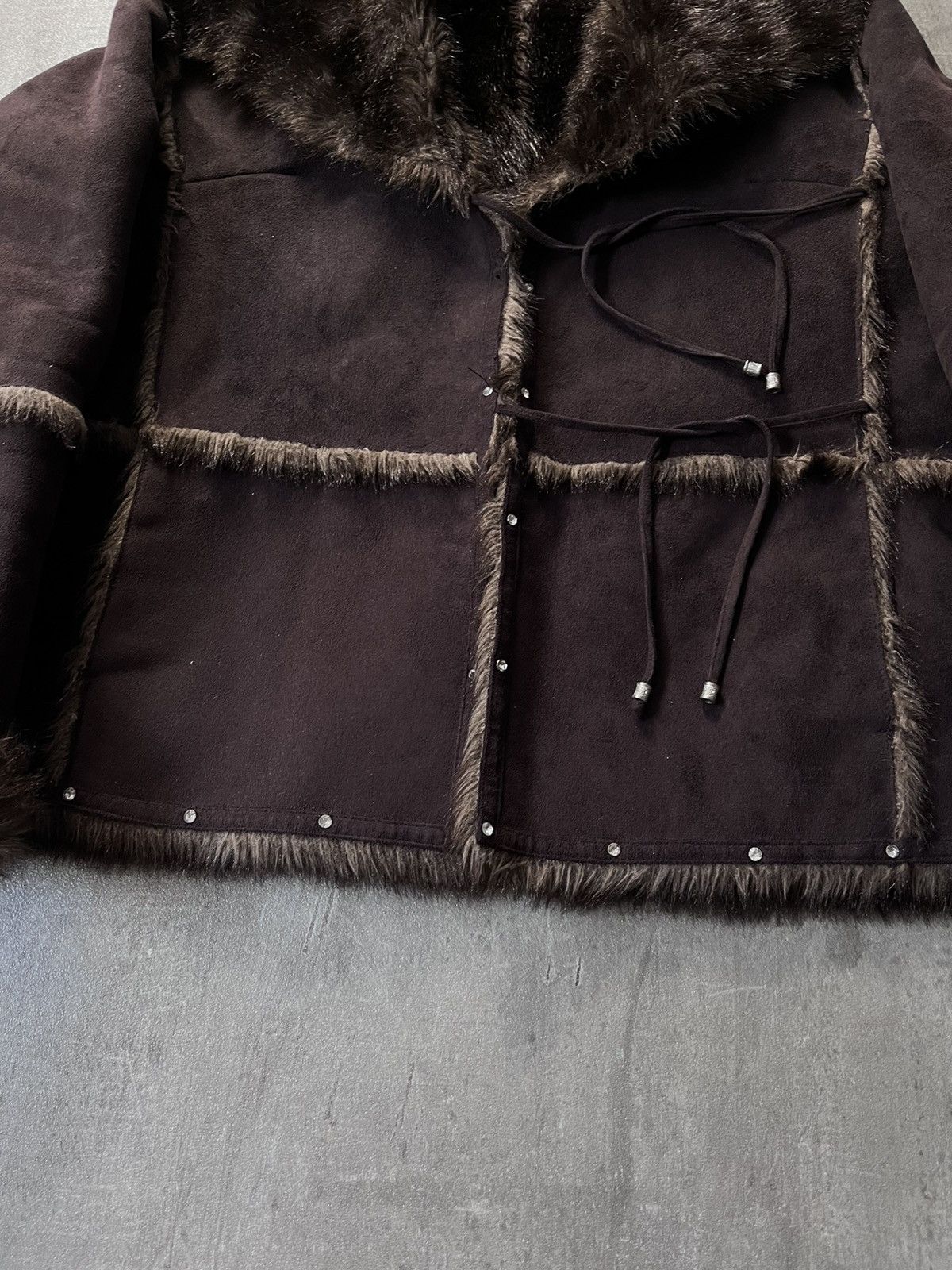 Balmain Balmain faux fur brown jacket women 00s Size L / US 10 / IT 46 - 4 Thumbnail