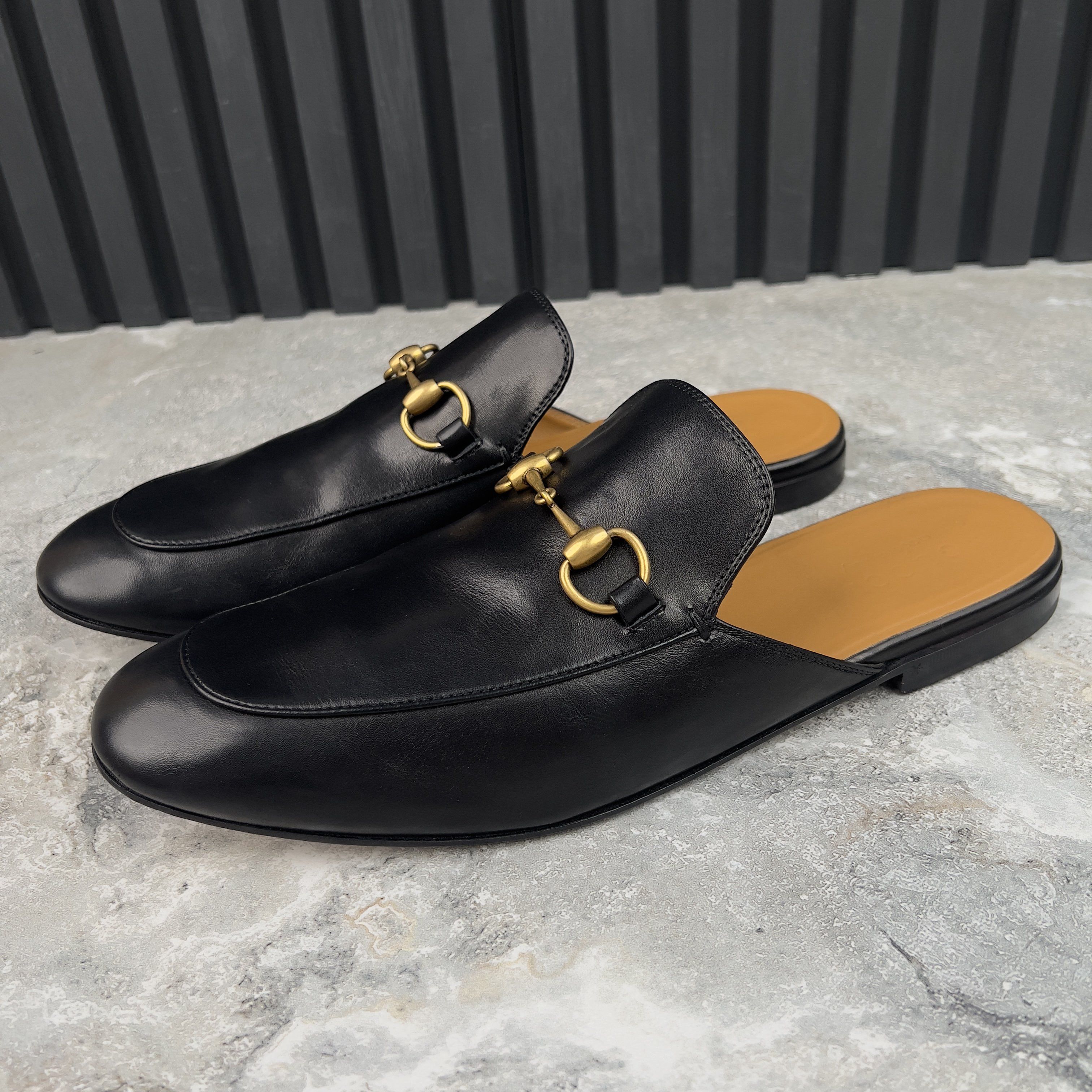 Gucci Princetown Horsebit Mule Black Leather Size US 10.5 / EU 43-44 - 2 Thumbnail