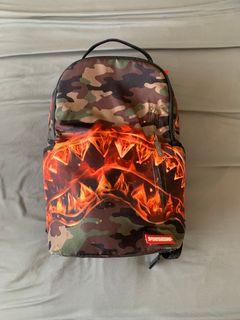 Sprayground Backpack 24K GENEVA Shark Mouths Leather Bag DLXV - Limited  Edition 