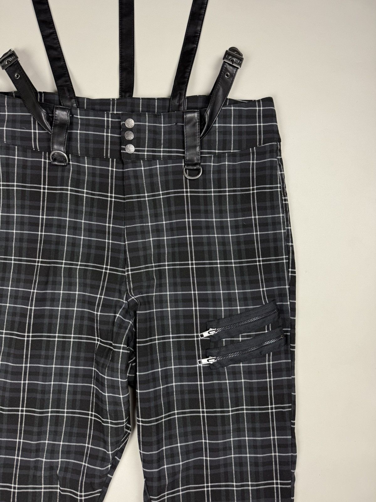 Killstar Killstar Ladies Gothic Plaid Pants Overall Size 4XL Size 36" / US 14 / IT 50 - 11 Thumbnail