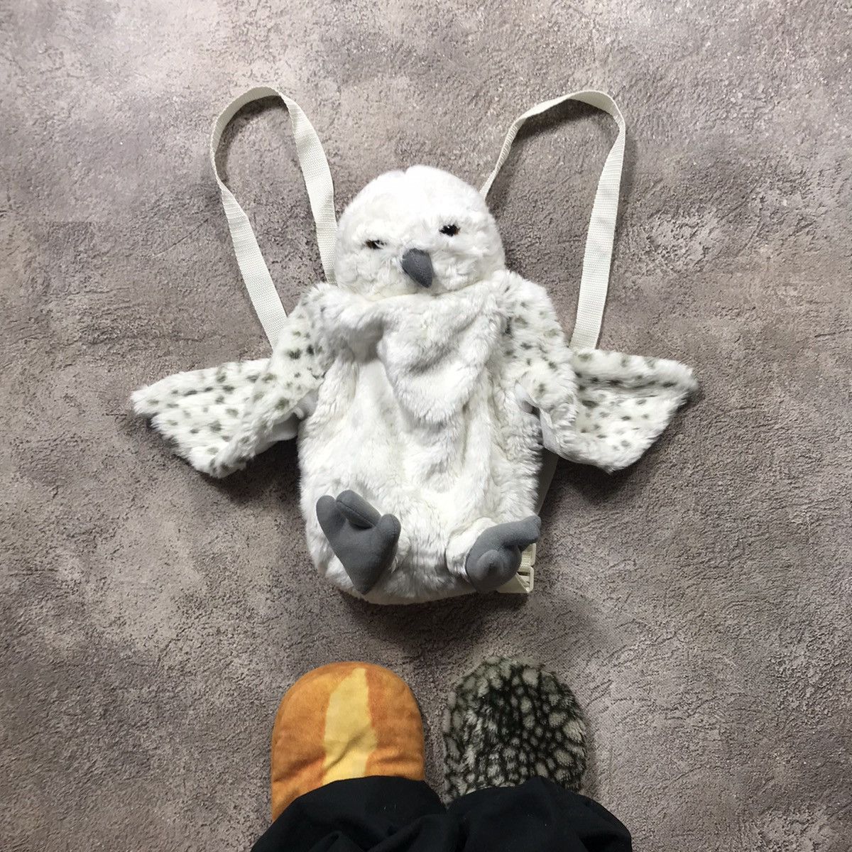 Vintage Vintage Y2K Owl Plush Backpack Baggy Streetwear Soft Toy OS Size ONE SIZE - 1 Thumbnail