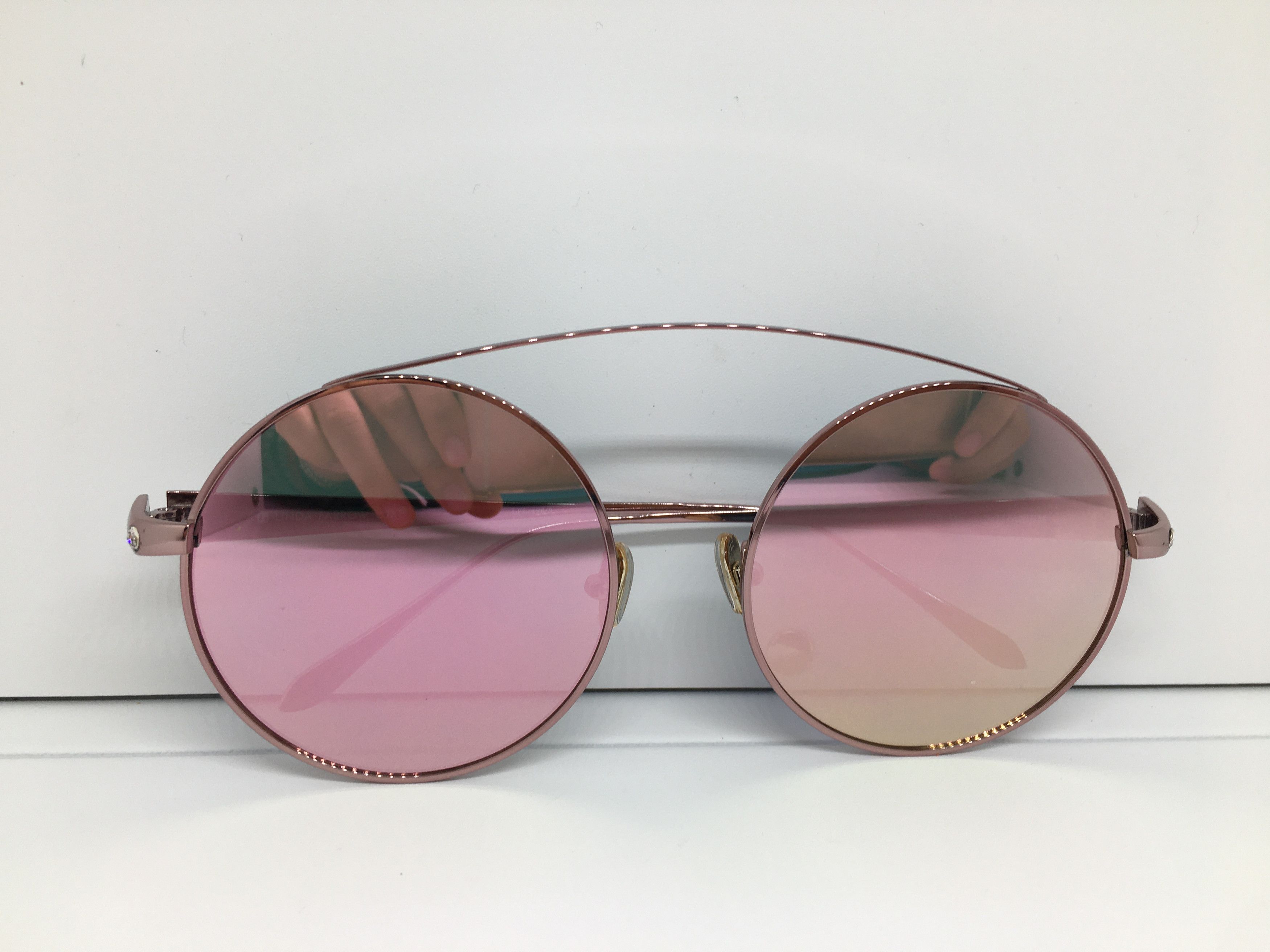 Linda Farrow Linda Farrow Titanium Round Sunglasses Frame Size ONE SIZE - 9 Thumbnail