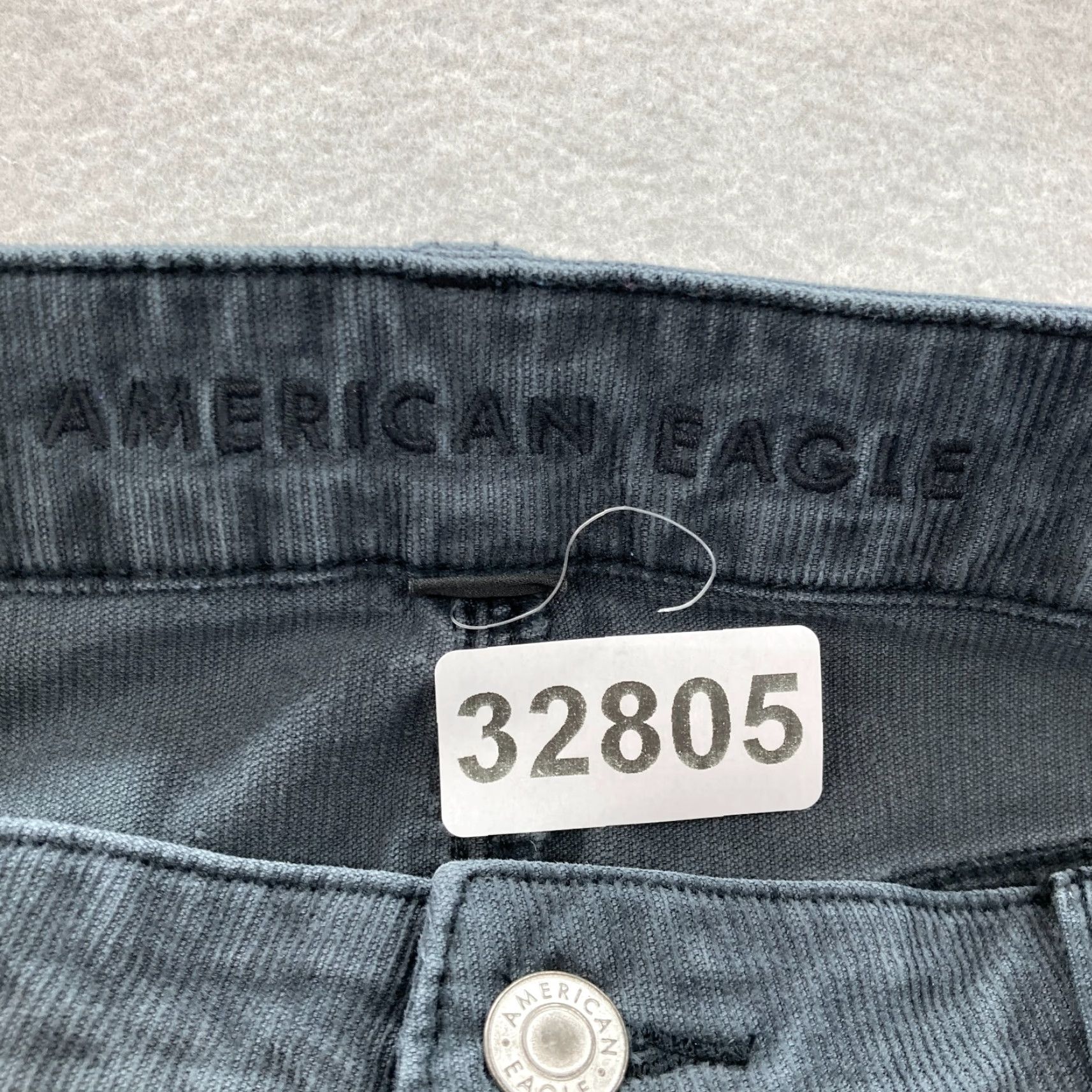 American Eagle Outfitters American Eagle Outfitters Corduroy Pants Women's 8 Gray Stretch Flared Button Fly Boho Y2K Size 30" / US 8 / IT 44 - 4 Thumbnail