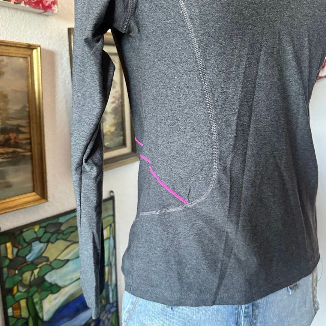 Champion champion pink gray long sleeve athletic shirt Size S / US 4 / IT 40 - 3 Thumbnail