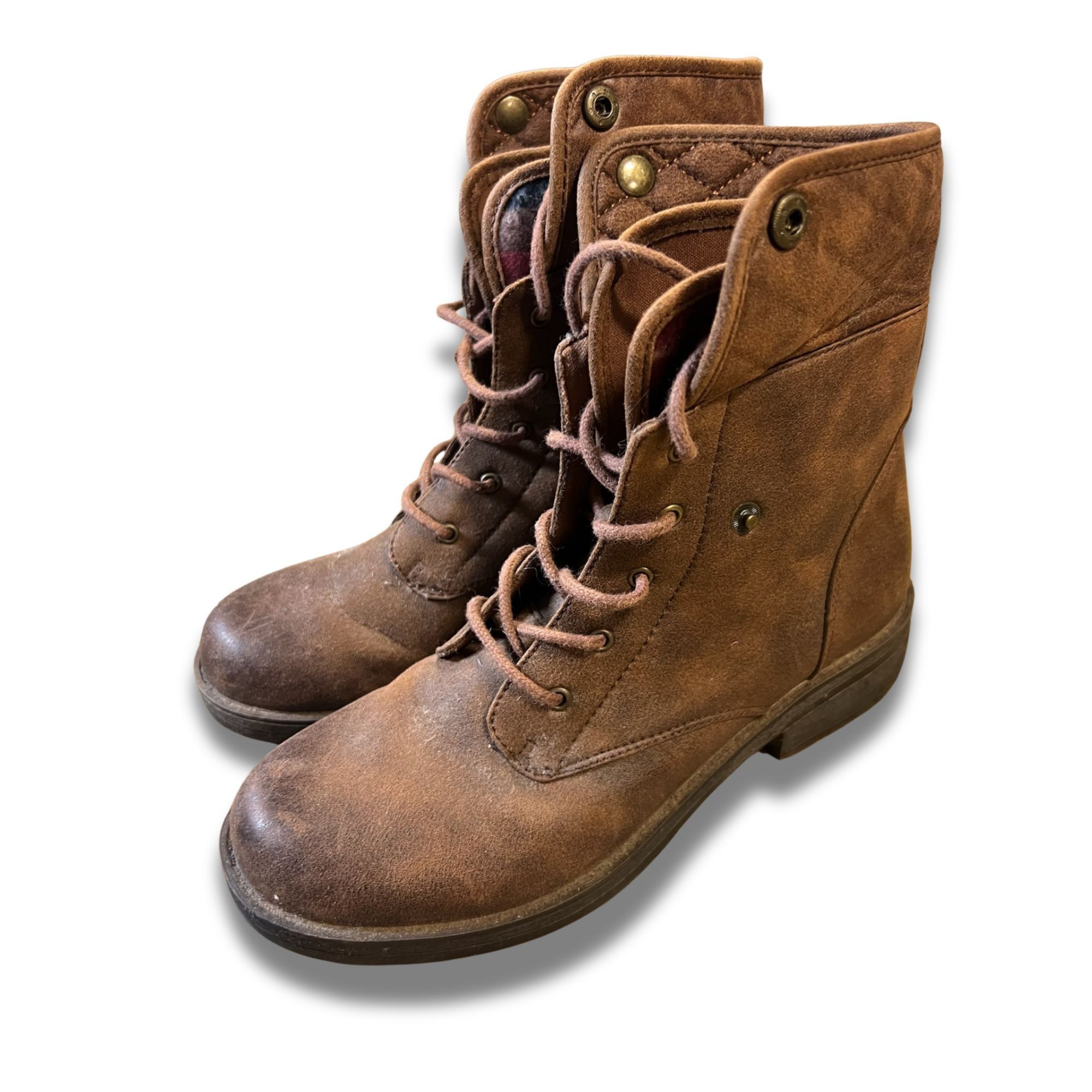 American Eagle Outfitters American Eagle Brown Casual Lace-Up Ankle Boots For Women Si Size US 8 / IT 38 - 4 Thumbnail