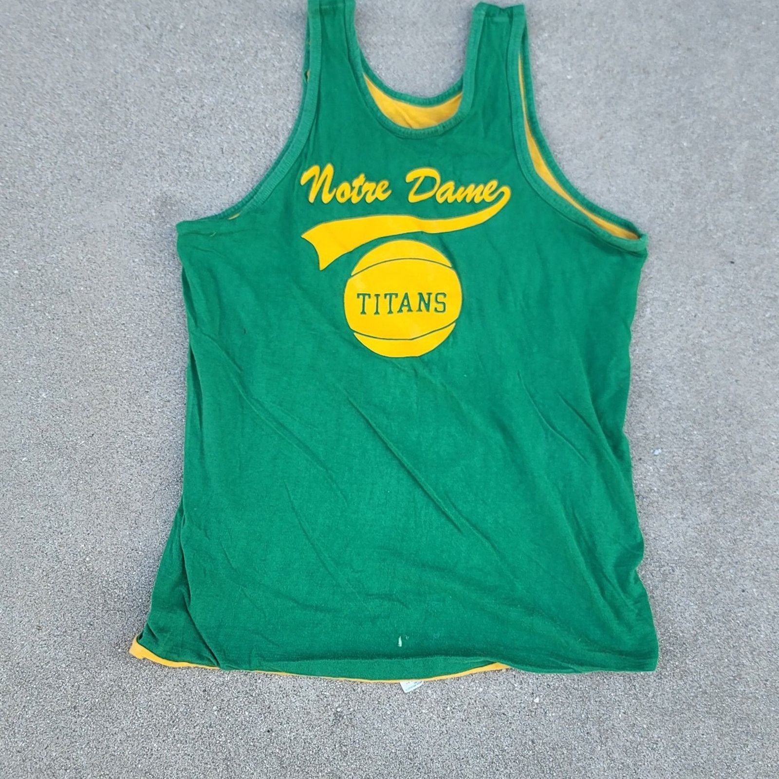 Champion Vtg Champion Notre Dame Titans Reversible Basketball Jersey Size US L / EU 52-54 / 3 - 1 Thumbnail