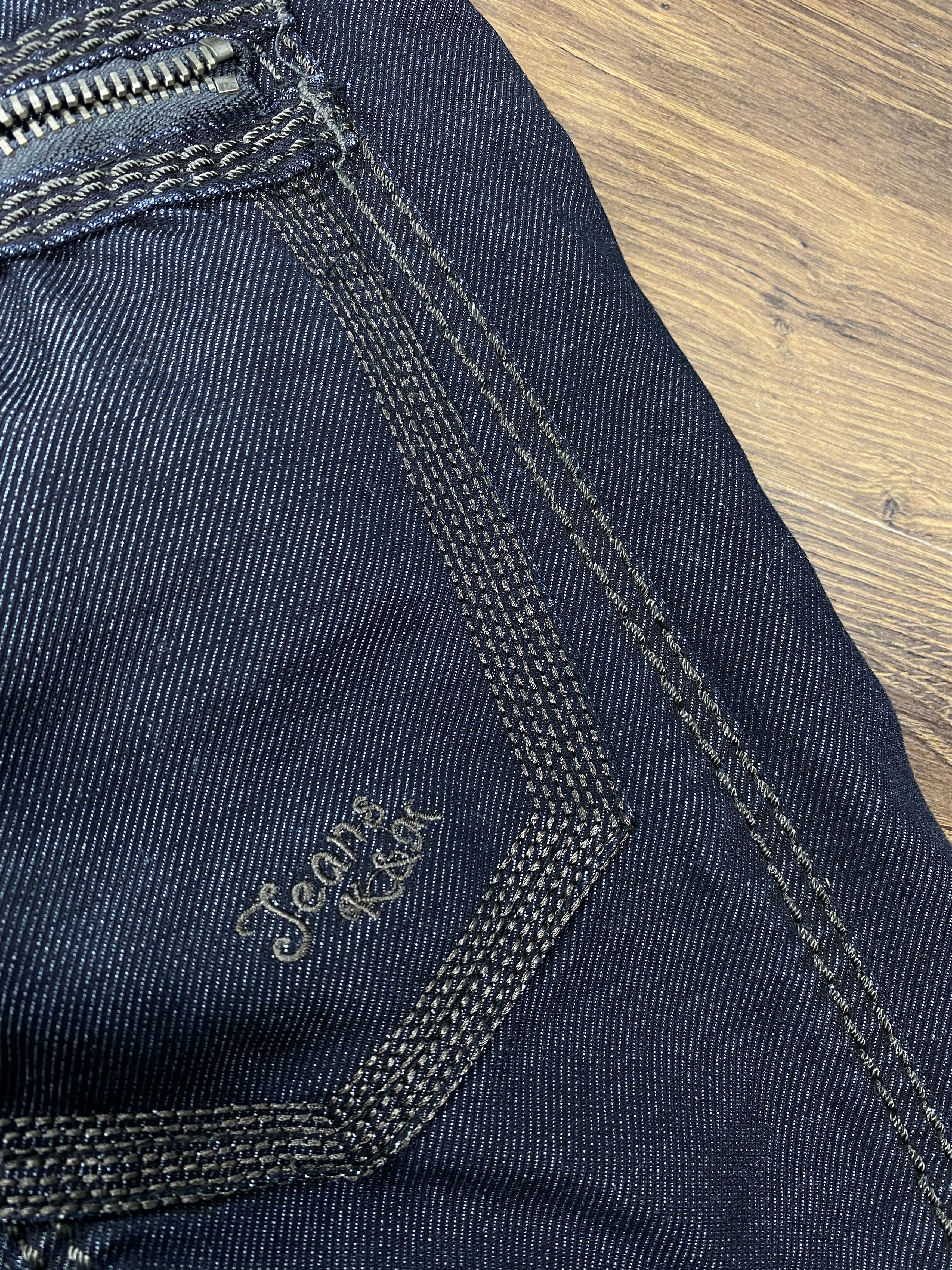 Japanese Brand K&M Kosmo Lupo Vintage Mini Logo Jeans Denim Pants Size US 34 / EU 50 - 8 Thumbnail