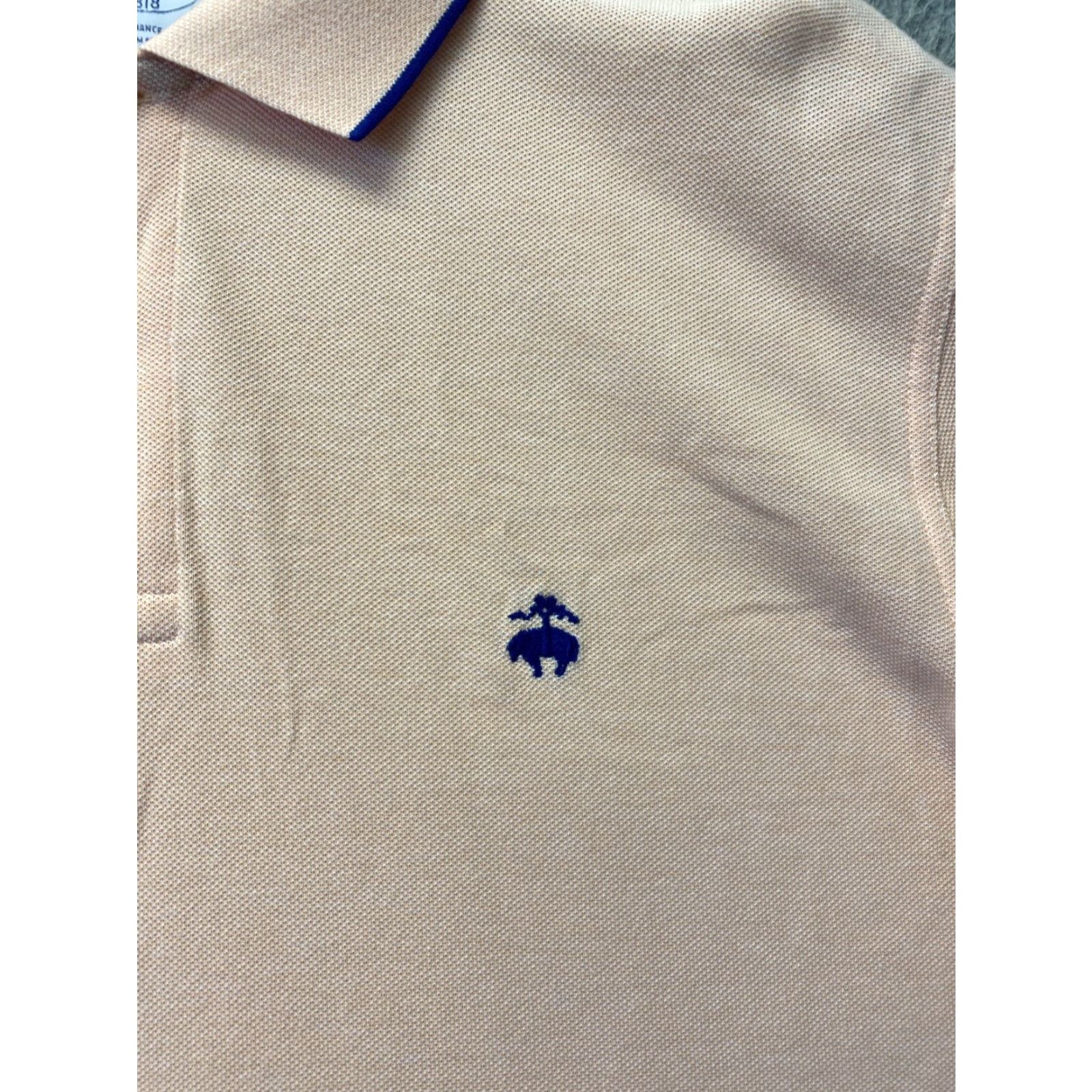 Brooks Brothers VINTAGE Brooks Brothers 1818 Men Polo Shirt XL Short Sleeve Collared 100% Cotton Light Salmon Mens Size US XL / EU 56 / 4 - 2 Thumbnail