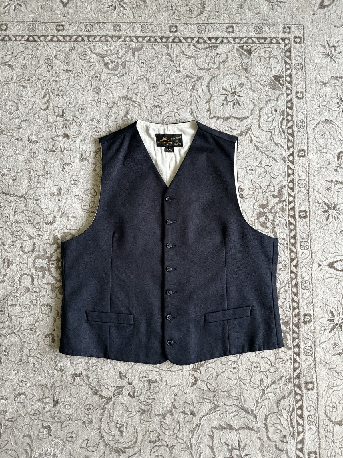 Pike Brothers Vintage Pike Brothers Canvas Work Vest Button Up Size US XXL / EU 58 / 5 - 13 Thumbnail
