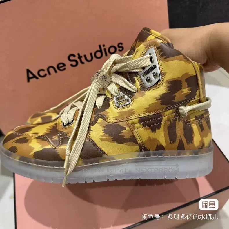 Acne Studios Acne Studios Leopard Print High-Top Casual Fashion Sneaker Size US 5.5 / EU 38 - 3 Thumbnail