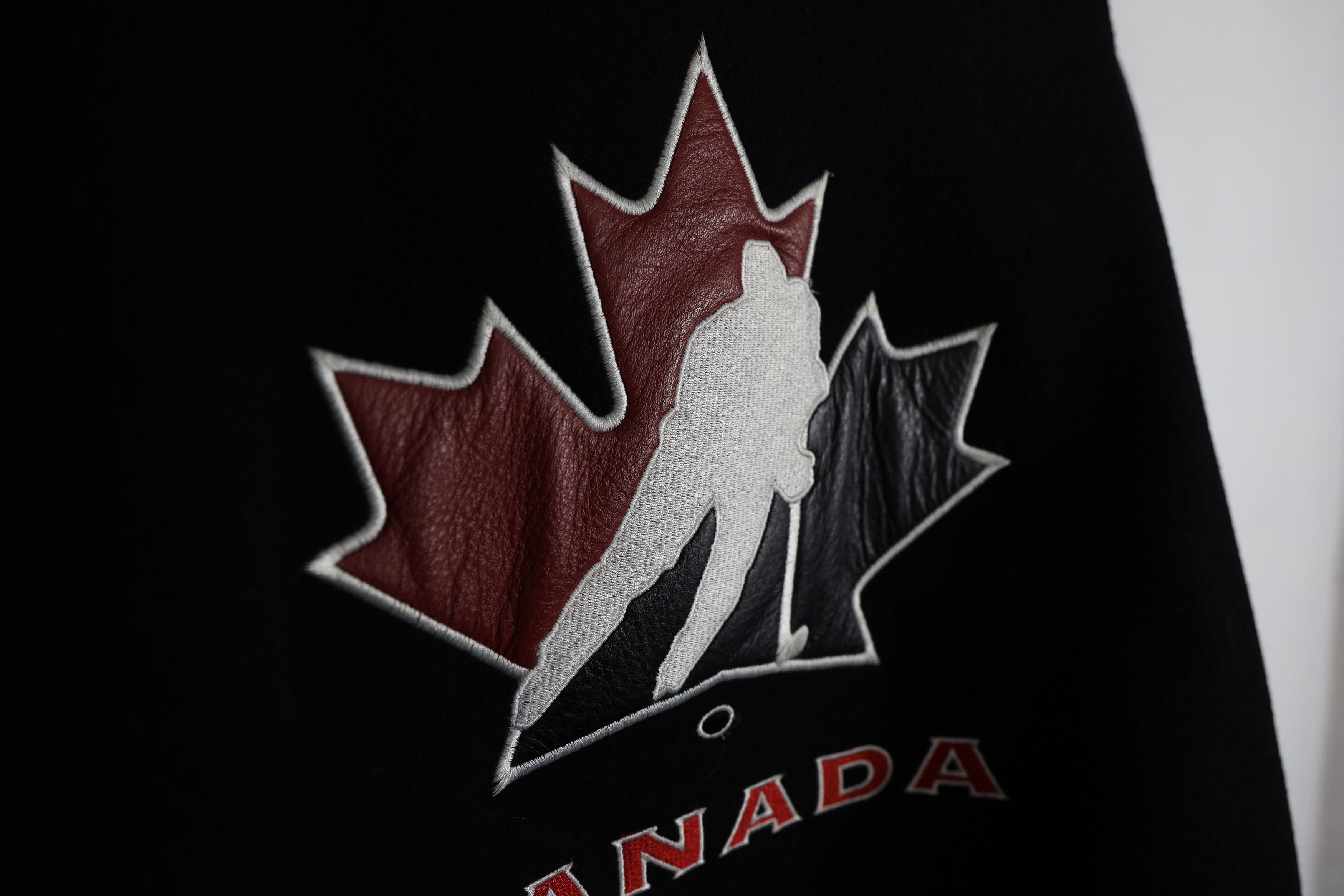 NHL Vintage Canada NHL Wool Leather Bomber Jacket XXL Size US XXL / EU 58 / 5 - 19 Thumbnail