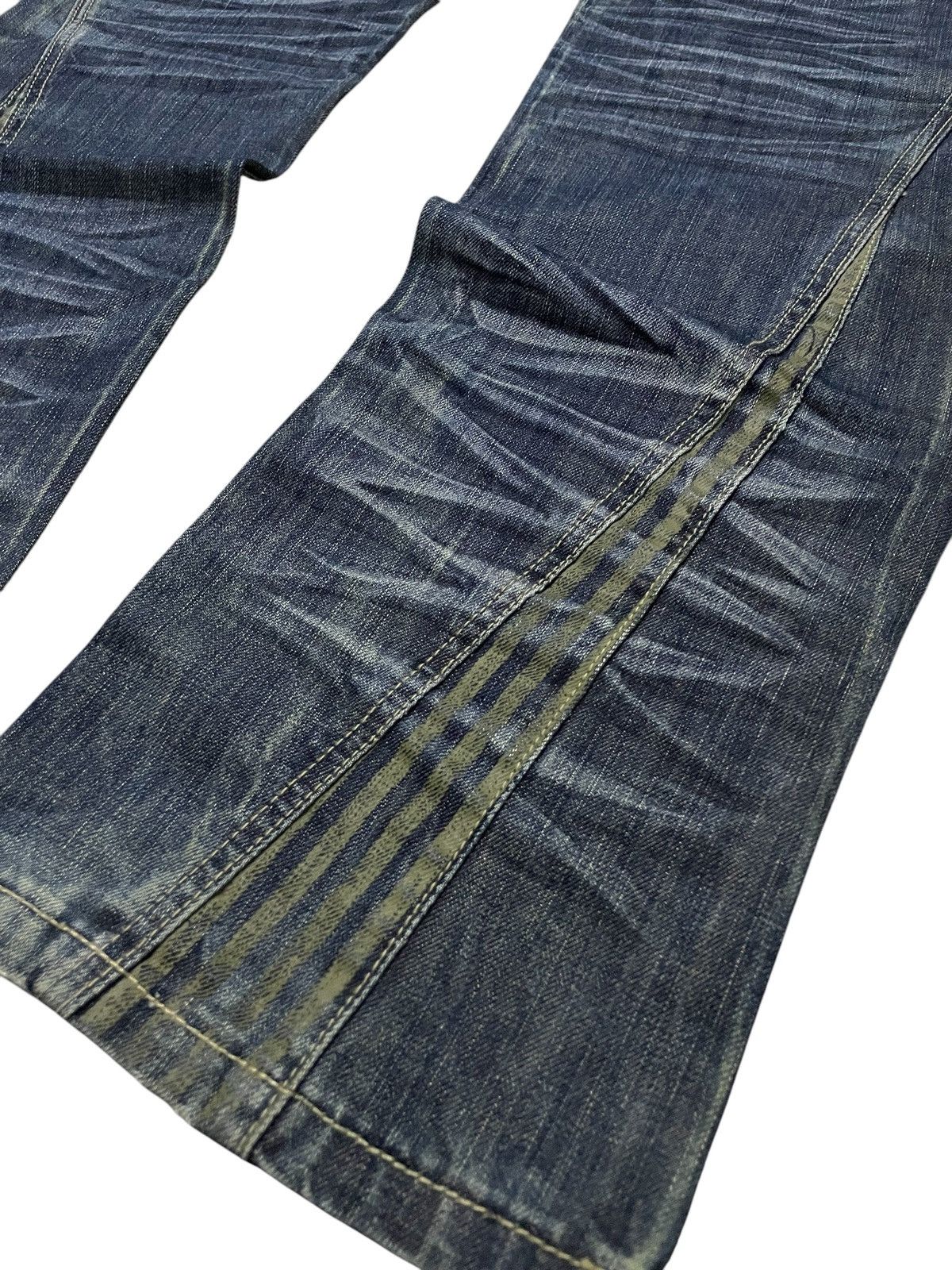 Japanese Brand Lemans Japan Asymmetrical Panel Heavy Stitch Boro Jeans Size US 32 / EU 48 - 16 Thumbnail