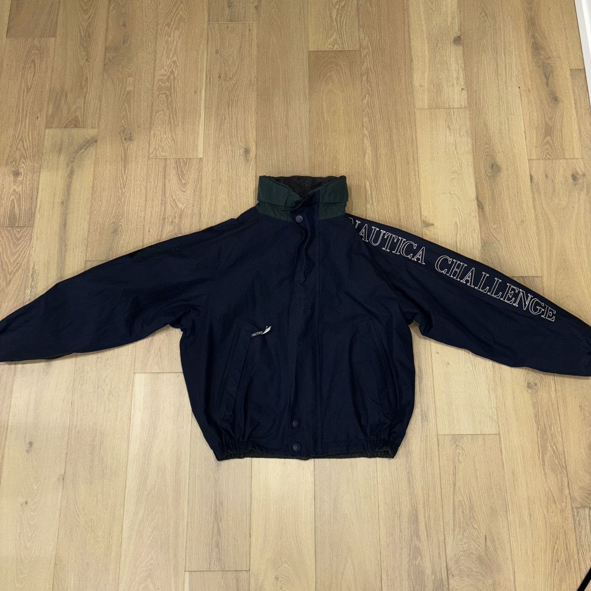 Nautica × Vintage Vintage Nautica J-Class Reversible Fleece & Nylon Jacket Size US M / EU 48-50 / 2 - 3 Thumbnail