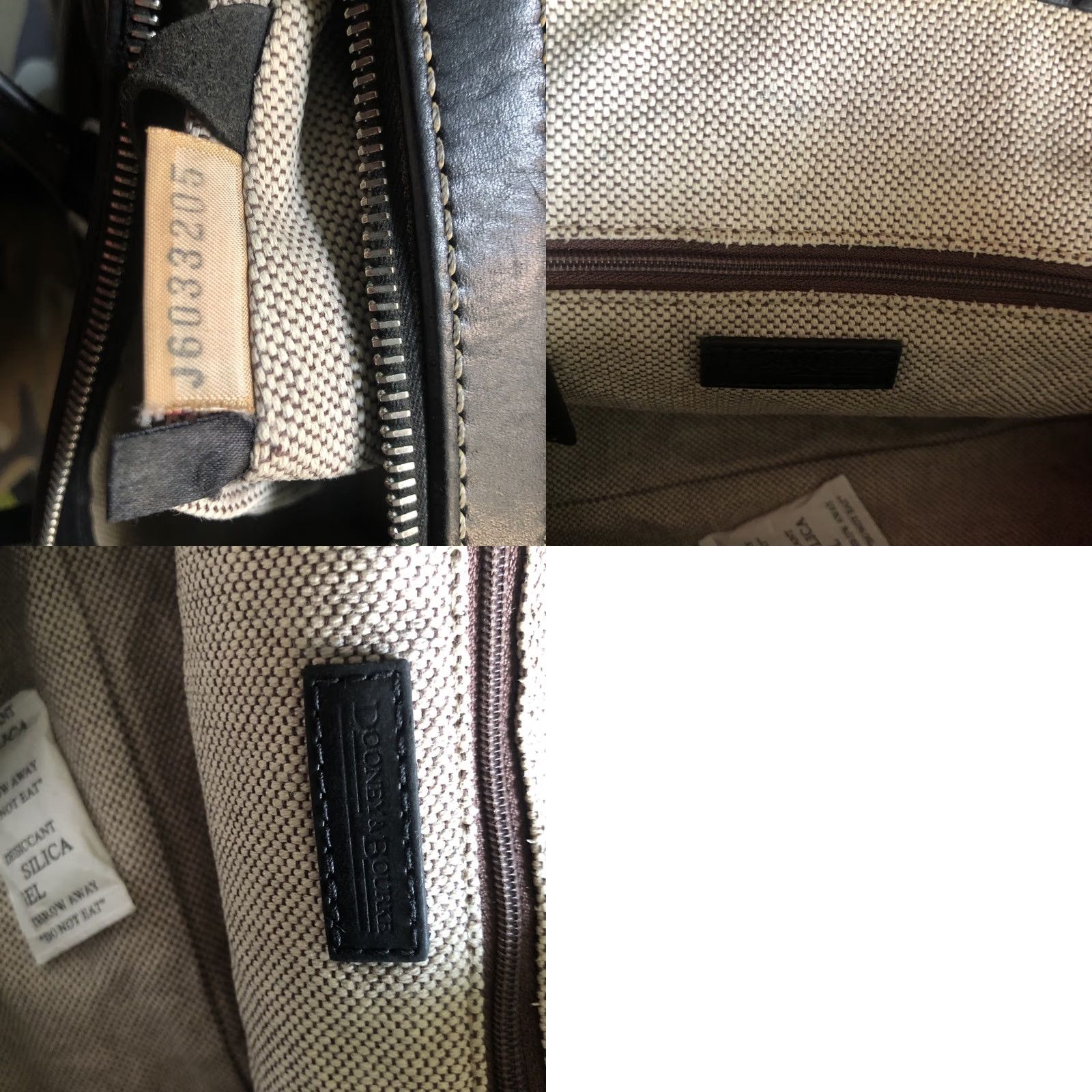 Dooney & Bourke VINTAGE Dooney & Bourke Anniversary Signature Satchel Handbag Pebble Black Leather Women Medium Size ONE SIZE - 11 Thumbnail
