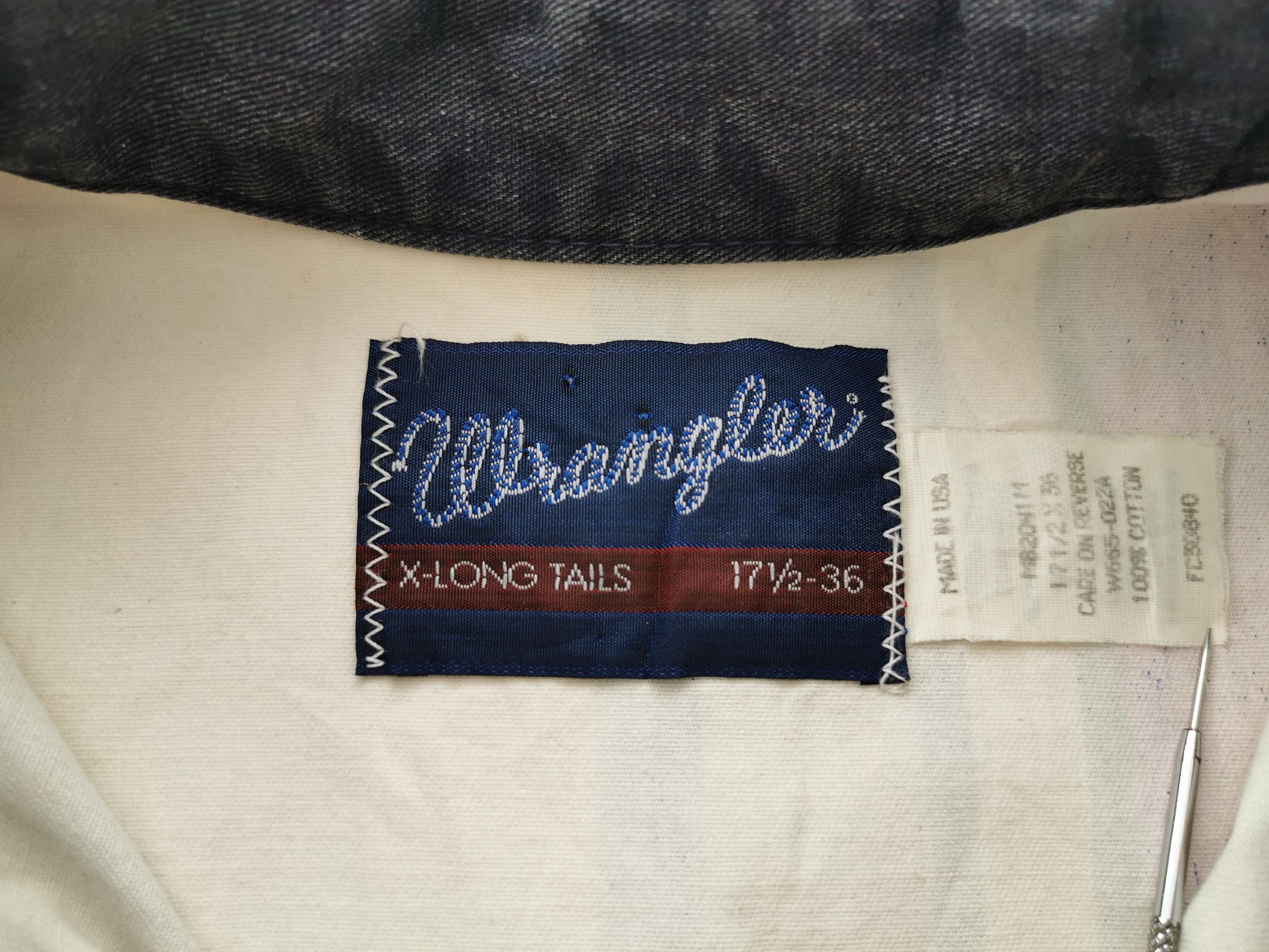 Wrangler Vintage Wrangler Button Down Casual Shirt Made In USA Size US XL / EU 56 / 4 - 4 Thumbnail