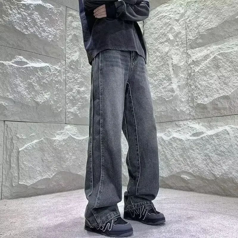 Japanese Brand Retro washed loose straight leg jeans Size US 32 / EU 48 - 5 Thumbnail