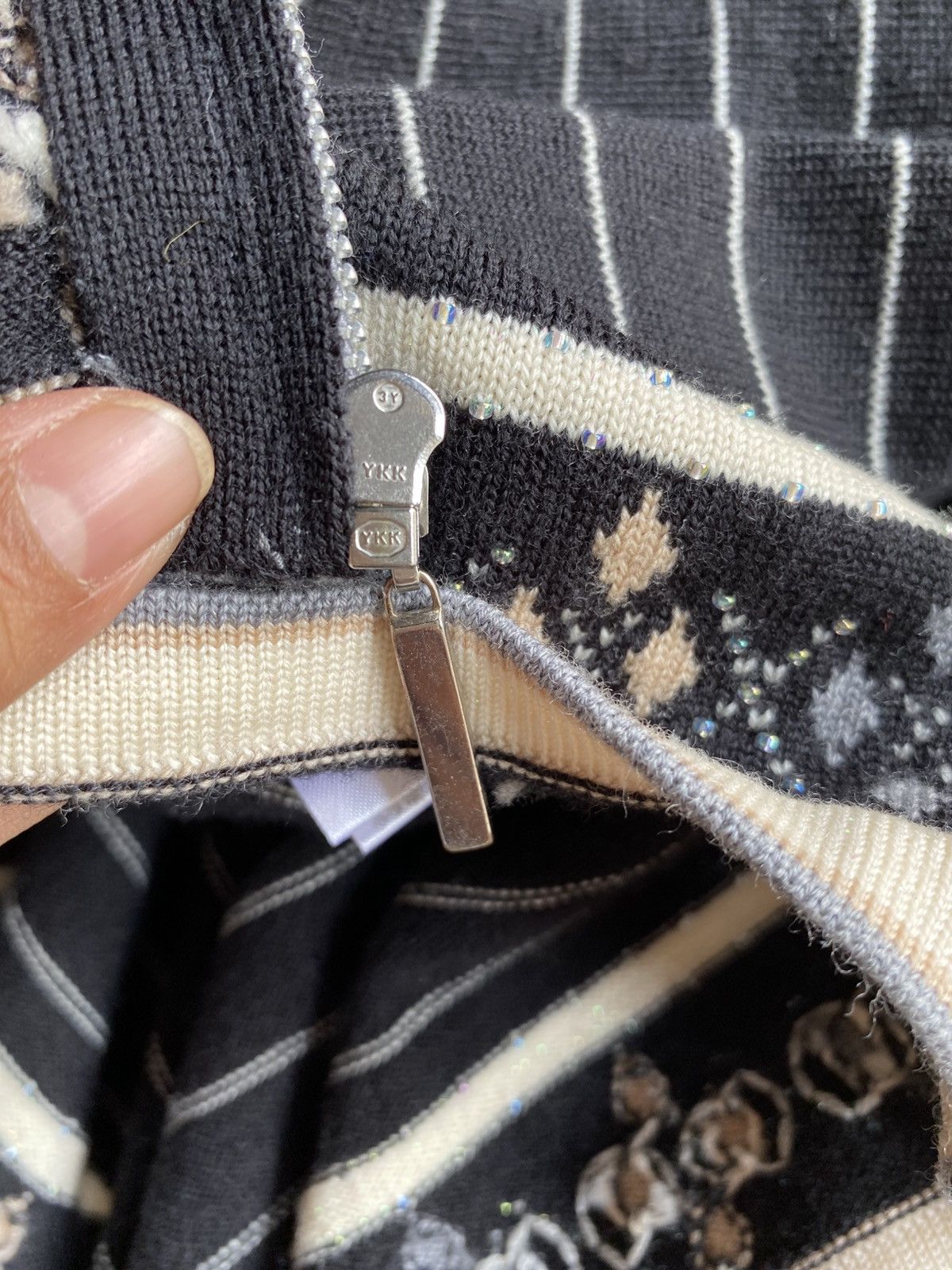 Courreges Courrèges Black Striped Cardigan. Size ONE SIZE - 7 Thumbnail