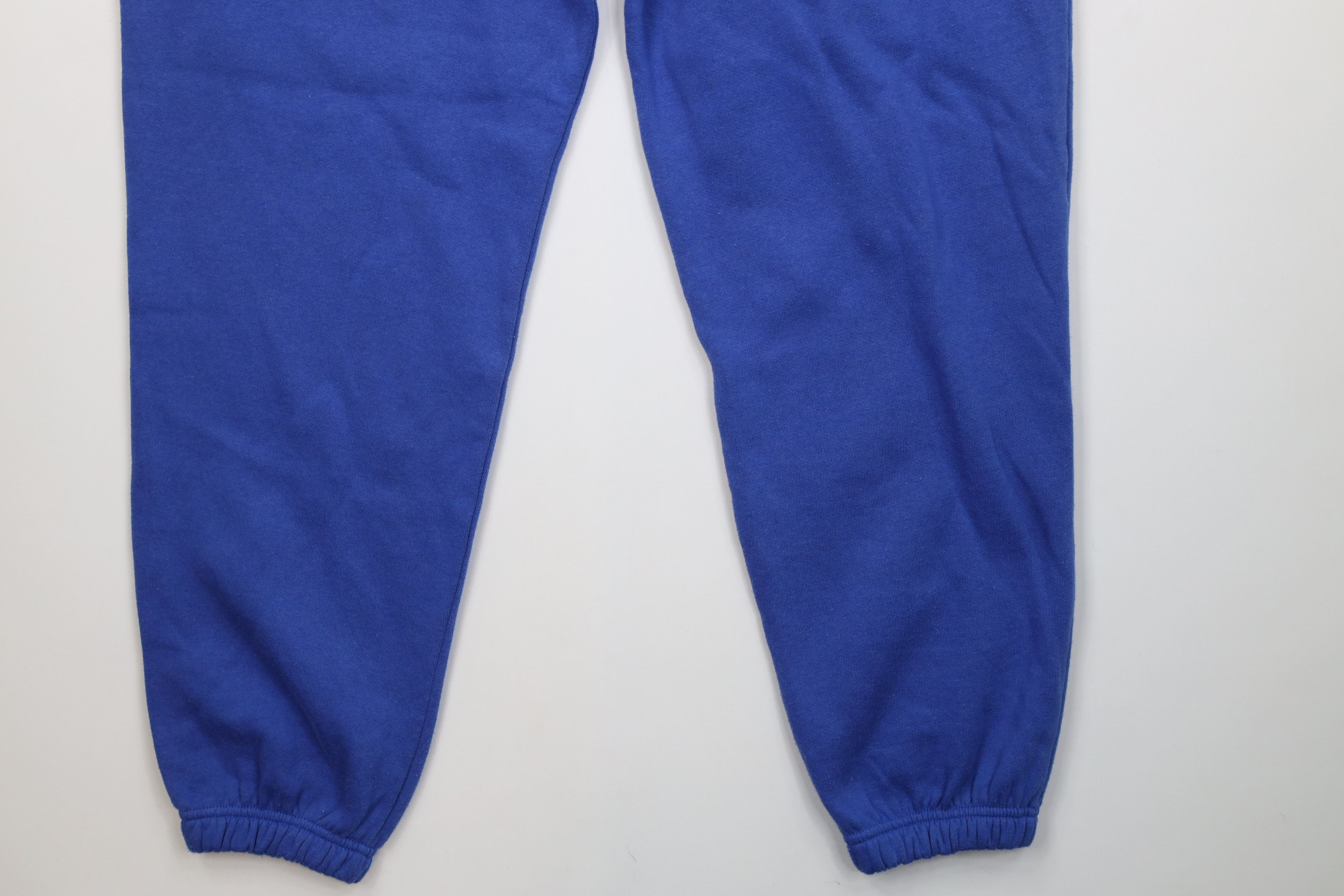Express Vintage 90s Express Cuffed Sweatpants Joggers Royal Blue Size 29" - 14 Thumbnail