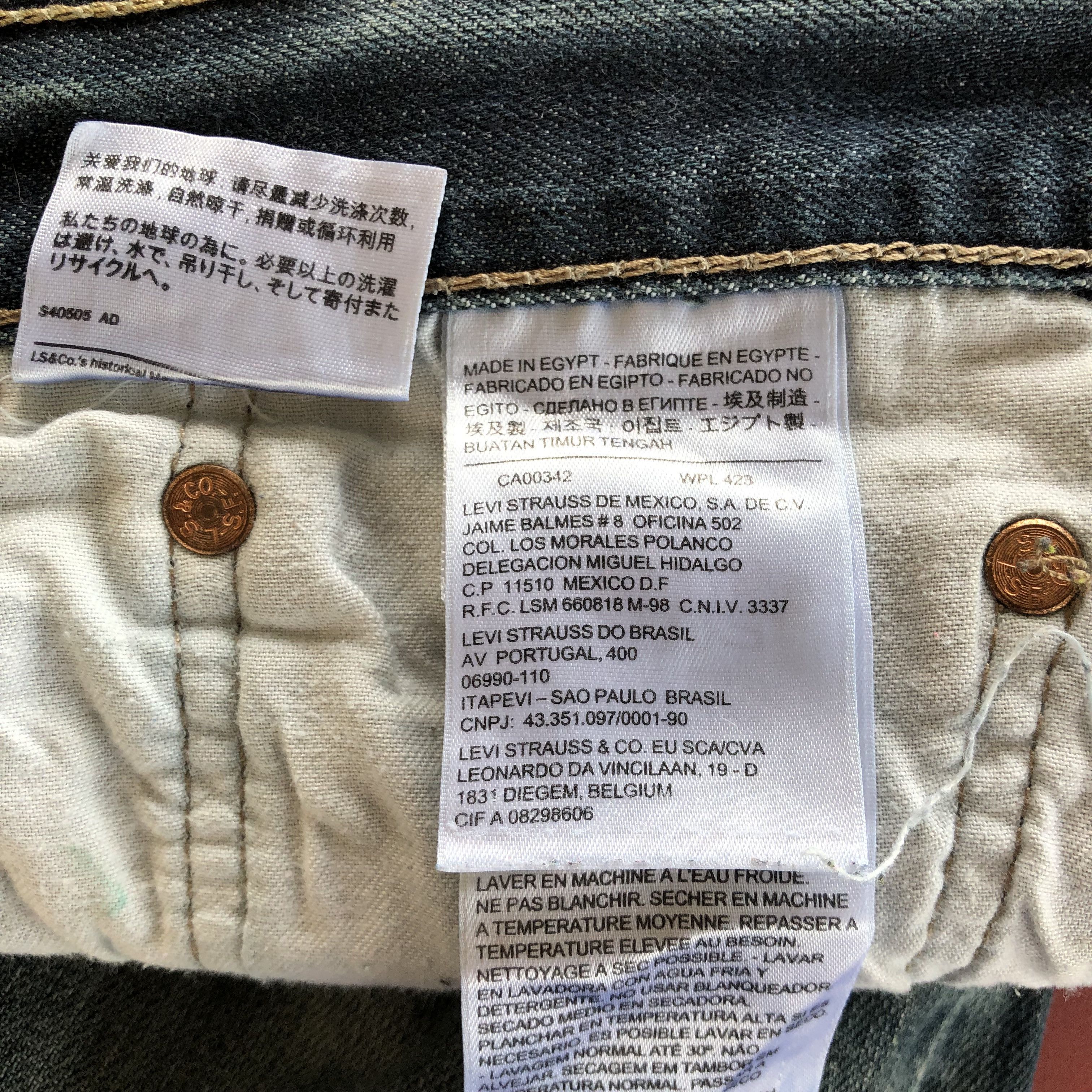 Levi's Vintage Y2K Levis 501 Faded Jeans Levi's Stonewash Denim Size US 38 / EU 54 - 9 Thumbnail