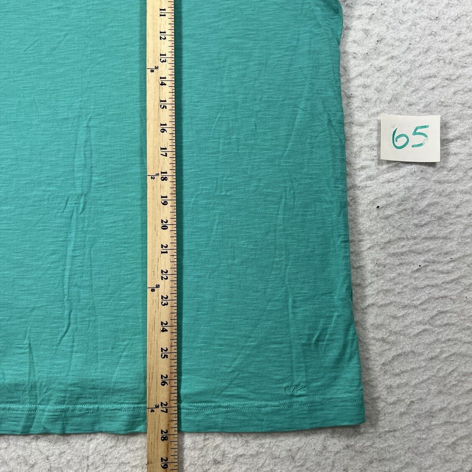 Michael Kors Michael Kors Men's Large Teal Green Canvas T Shirt Size US L / EU 52-54 / 3 - 10 Thumbnail