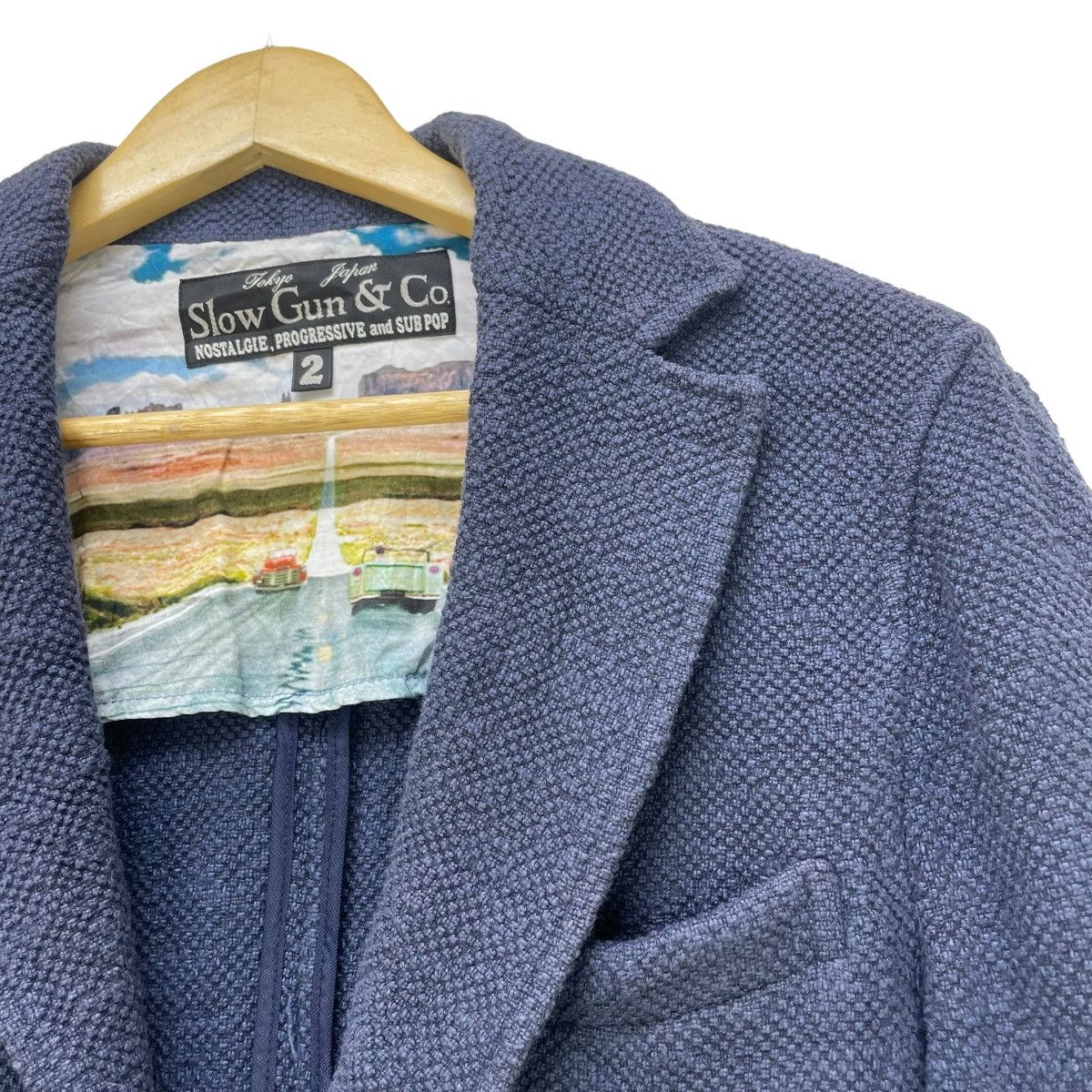45rpm × Blue Blue Japan × Japanese Brand Japanese Brand Slow Gun Made In Japan Jacket Size US M / EU 48-50 / 2 - 3 Thumbnail
