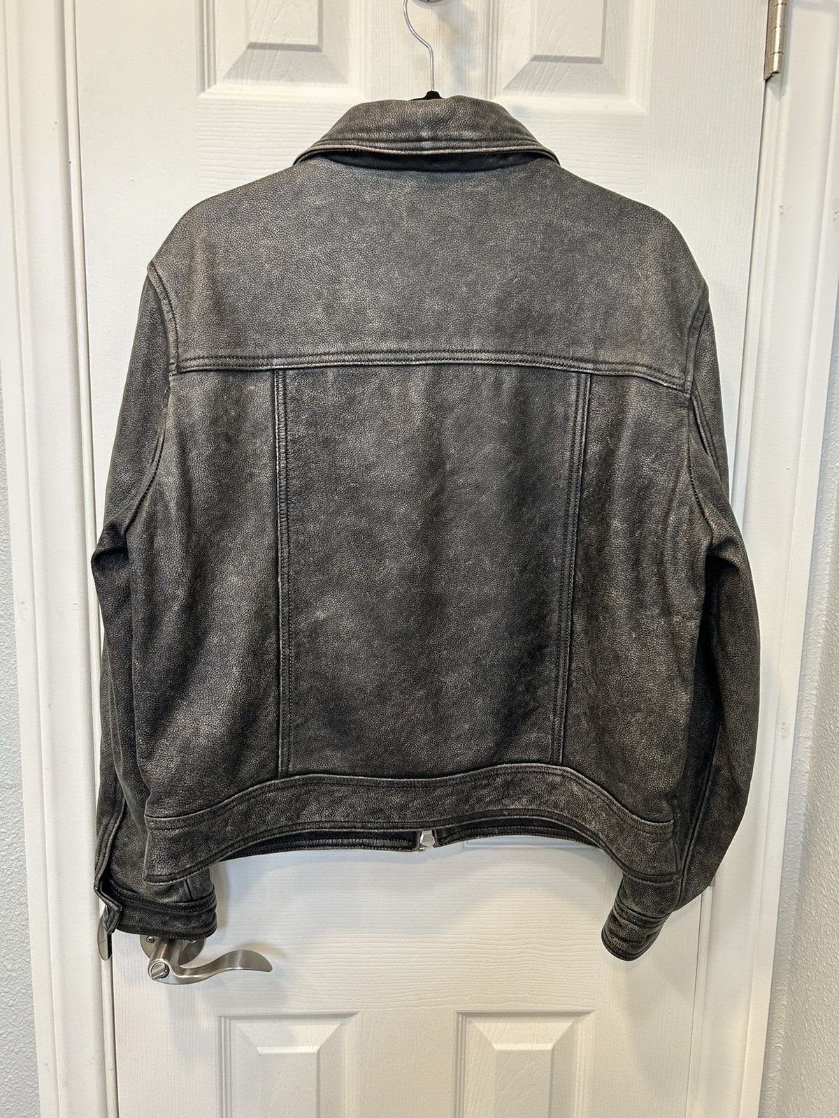 Mutimer Distressed Leather Jacket | Grailed