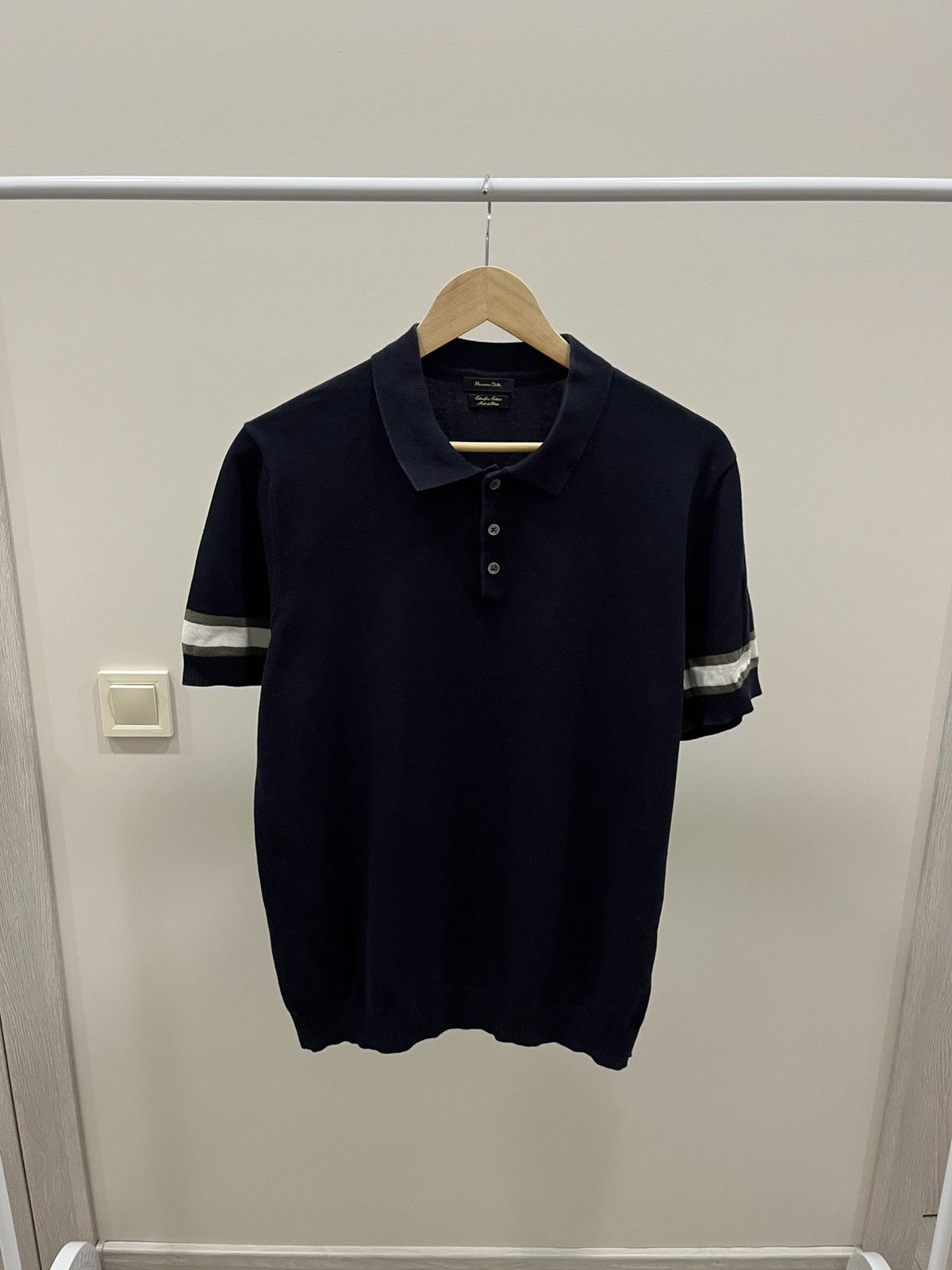 Massimo Dutti Vintage Massimo Dutti Slim Polo T Shirt Size L Black Size US L / EU 52-54 / 3 - 1 Thumbnail