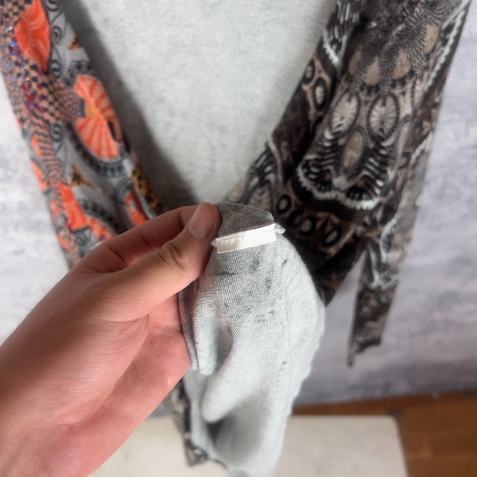 Desigual Desigual Women's Size L Sweater V-Neck Long Sleeve` Size L / US 10 / IT 46 - 5 Thumbnail