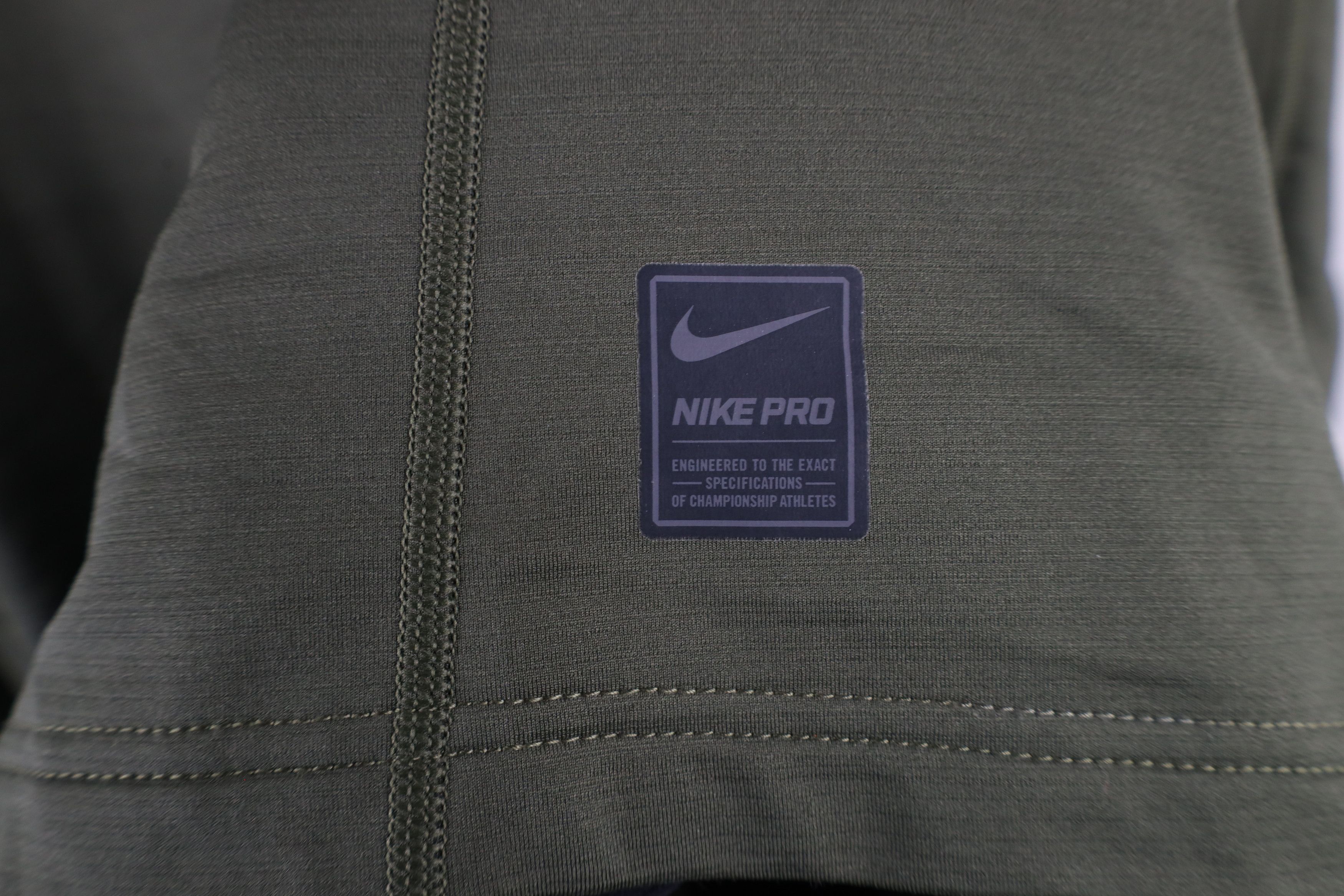 Nike × Vintage Nike Pro Hyperwarm Long Sleeve Training Outdoor Shirt Green Size US XXL / EU 58 / 5 - 5 Thumbnail
