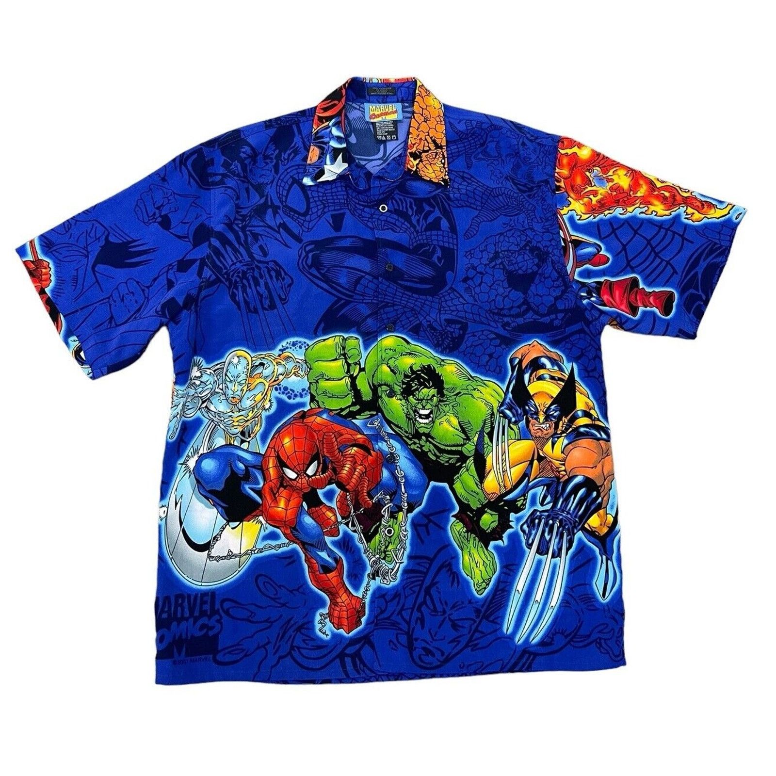 Marvel Comics Vintage 2001 Marvel Comics button down Shirt L Size US L / EU 52-54 / 3 - 1 Thumbnail