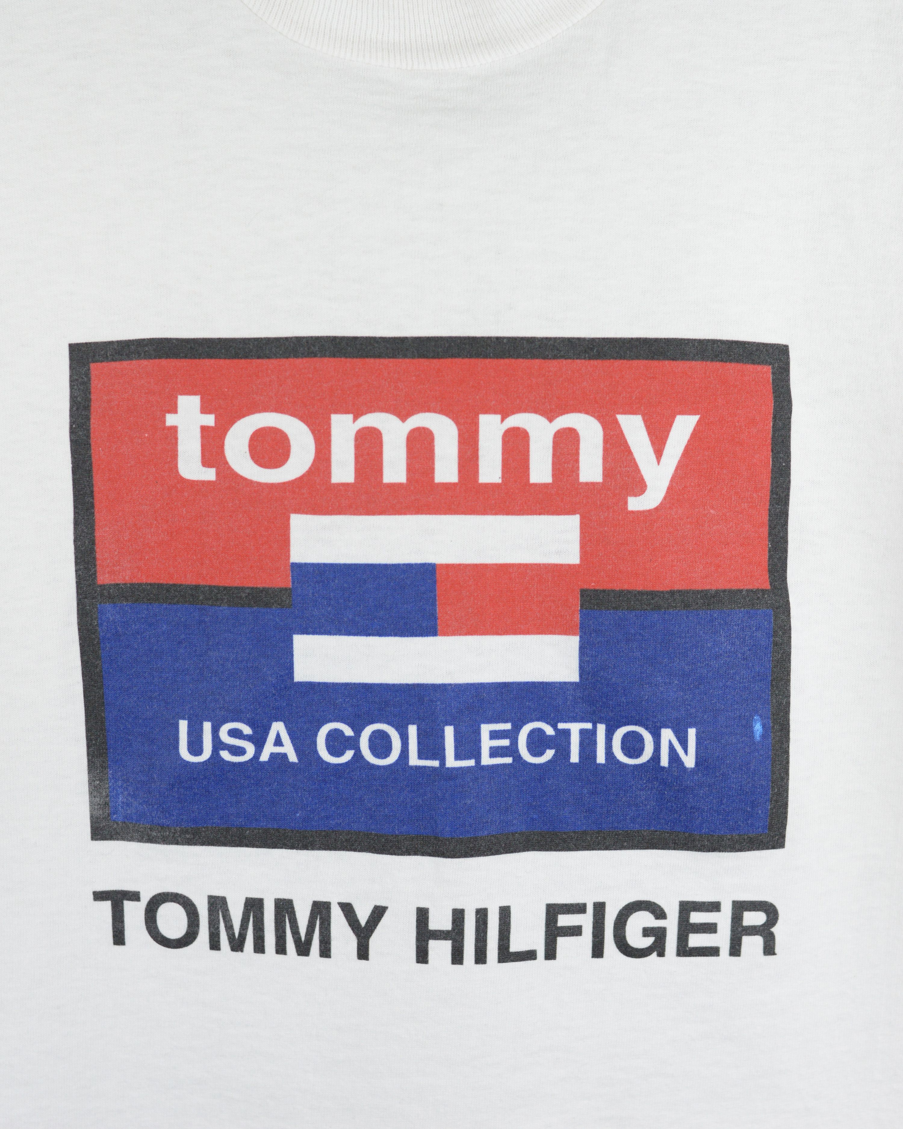 Tommy Hilfiger × Vintage Vintage Tommy Hilfiger 90s t shirt ( Single Stitch) Size US L / EU 52-54 / 3 - 3 Thumbnail